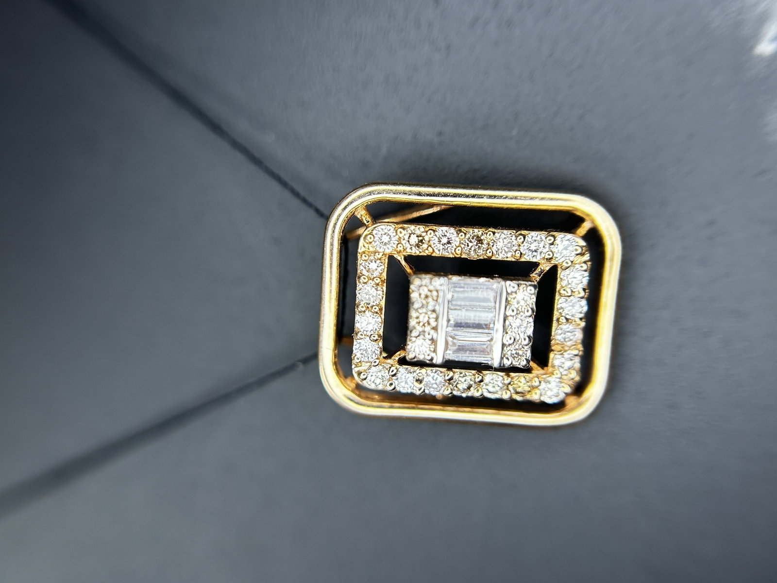 Beautiful Natural 0.40 CT Diamond Pendant With 18k Yellow Gold - 4