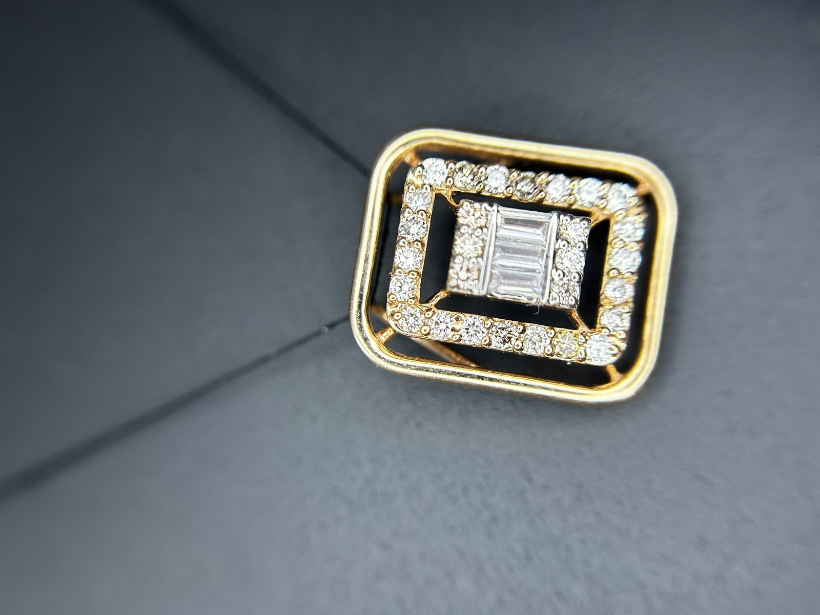 Beautiful Natural 0.40 CT Diamond Pendant With 18k Yellow Gold - 6