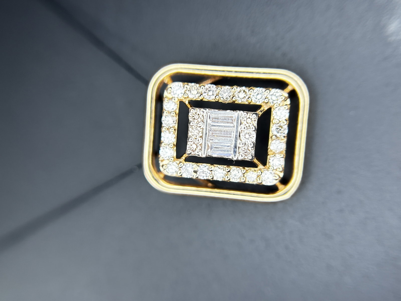 Beautiful Natural 0.40 CT Diamond Pendant With 18k Yellow Gold - 7