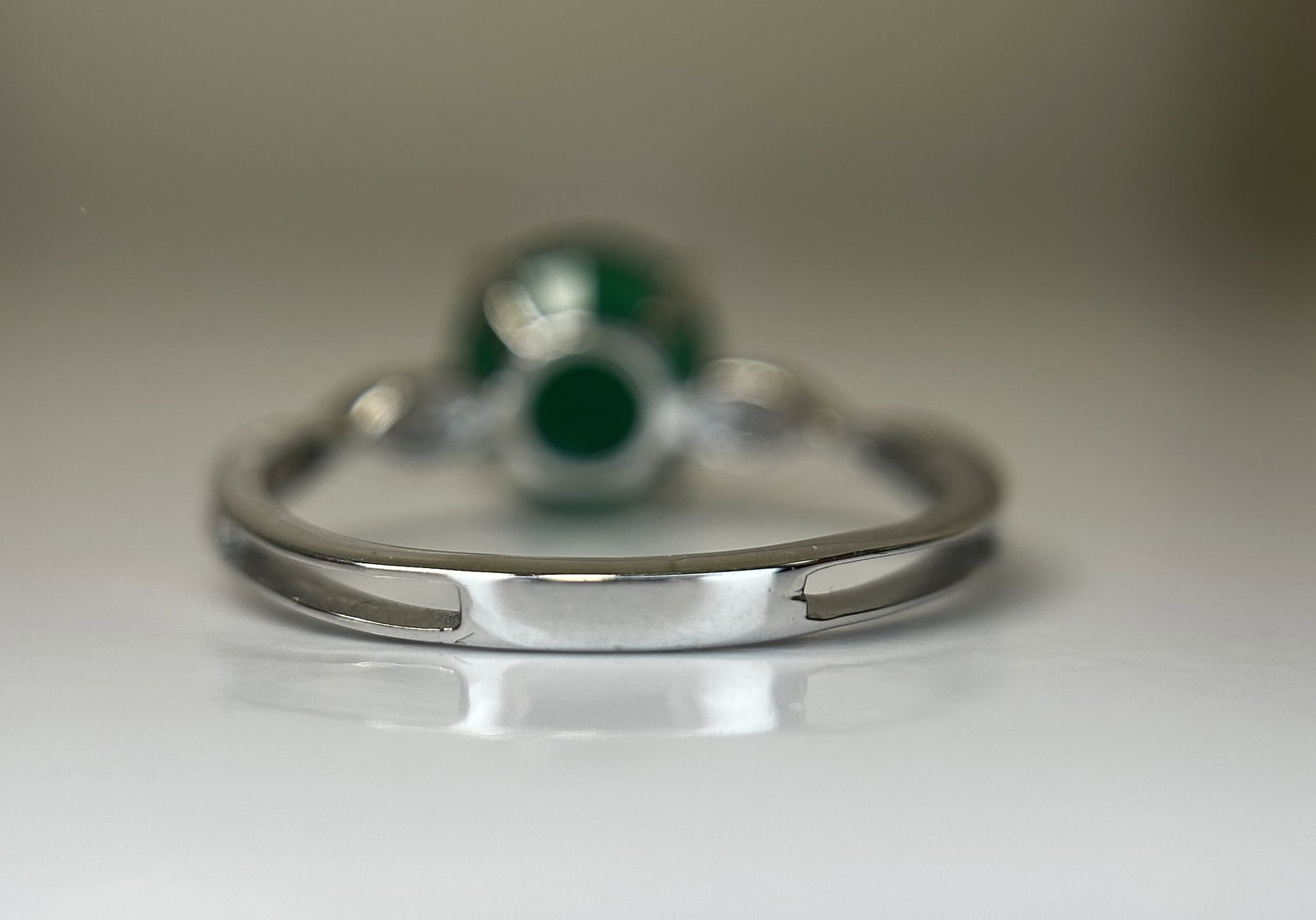 Beautiful 2.74 CT Natural Emerald Ring With Natural Diamonds & Platinum 950 - 5