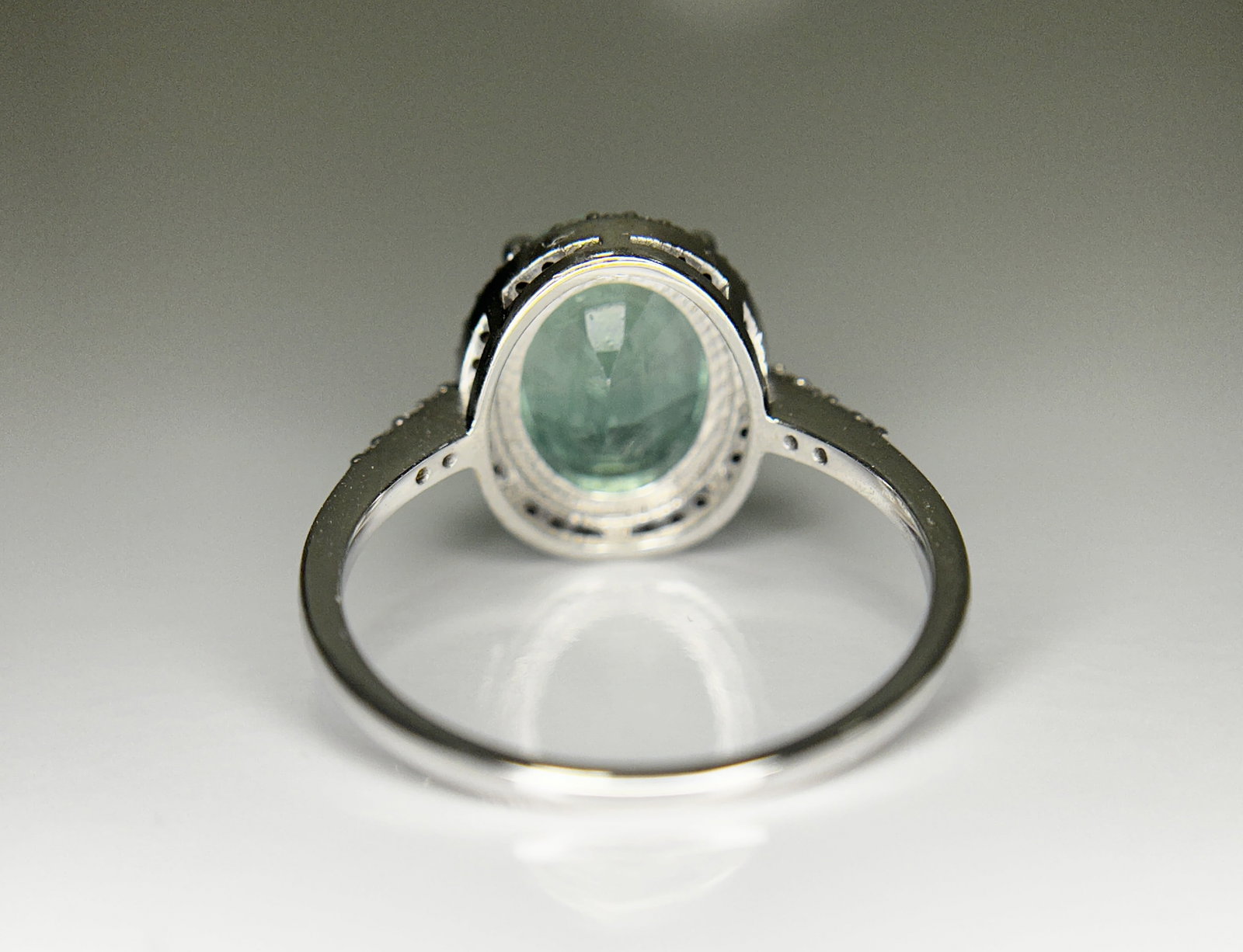 Beautiful 2.75 CT Untreated Columbian Natural Emerald Ring With Diamonds & 18k Gold - 7
