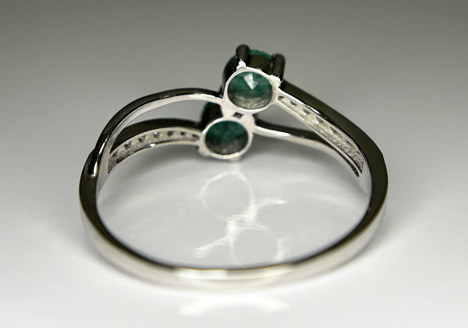 Beautiful 0.78Ct Natural Emerald Ring With Natural Diamonds & Platinum 950 - 7