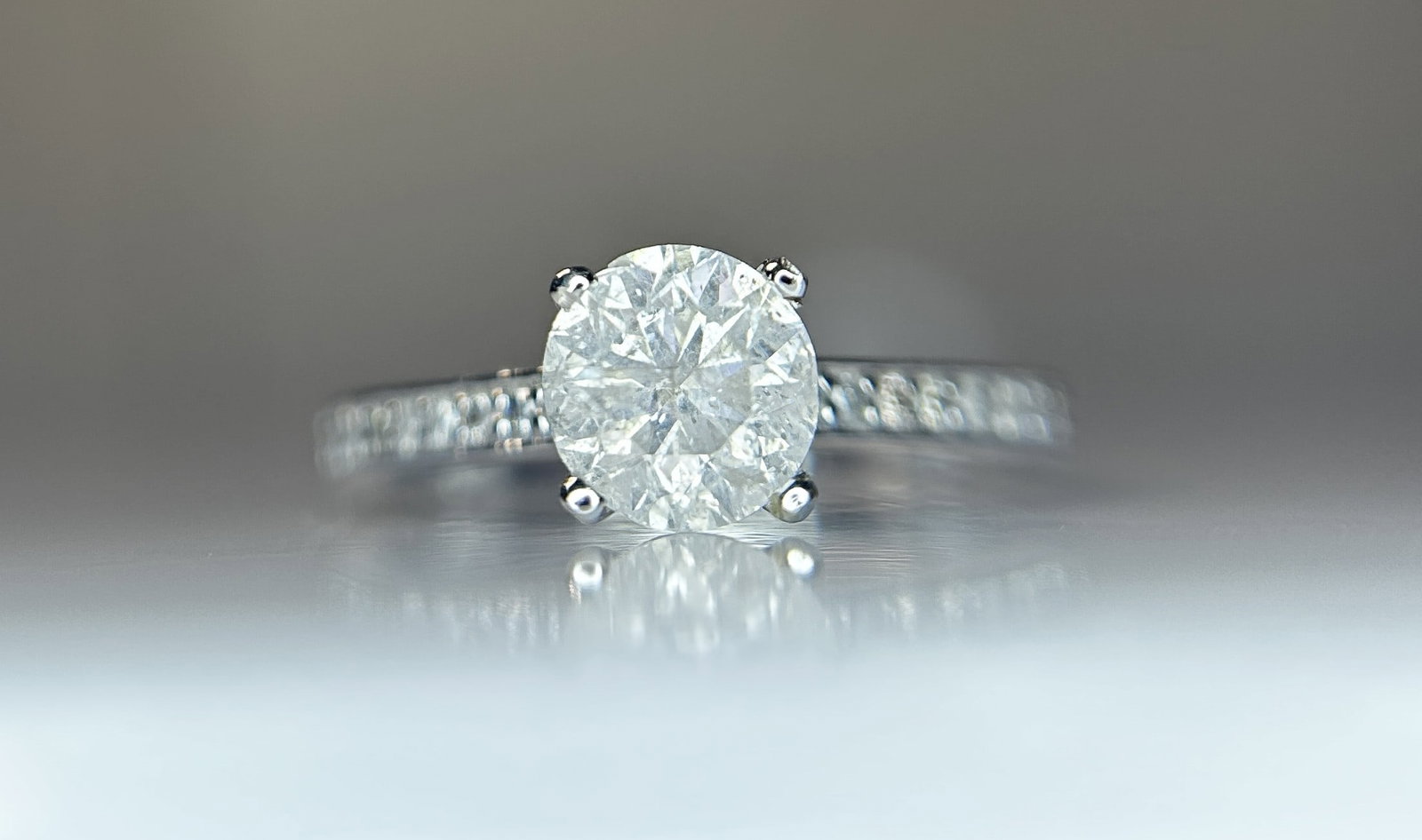 Beautiful 1.21ct Untreated Natural Solitaire Diamond & 18k Gold - 6