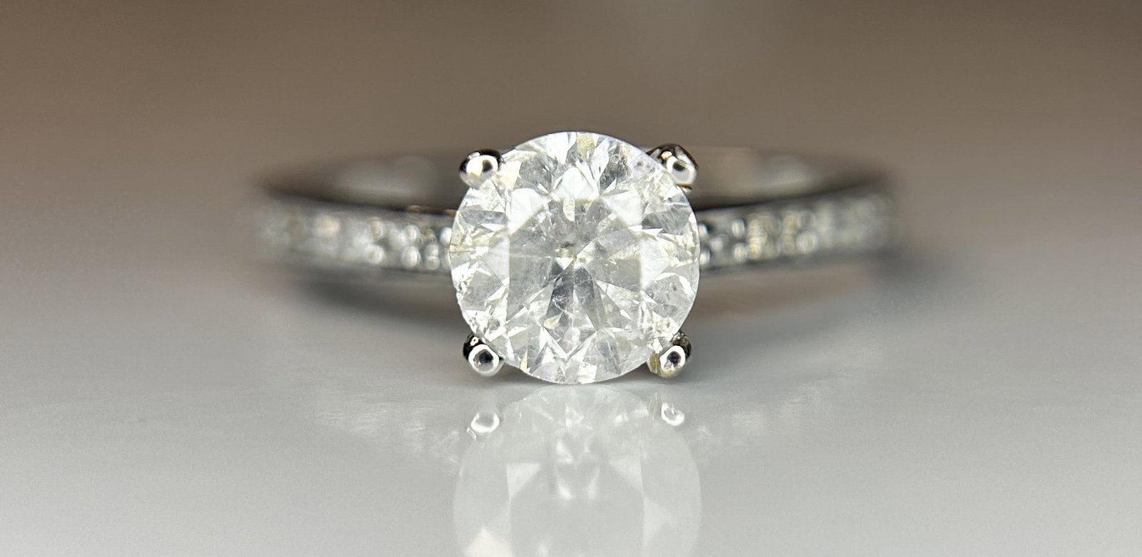 Beautiful 1.21ct Untreated Natural Solitaire Diamond & 18k Gold - 7