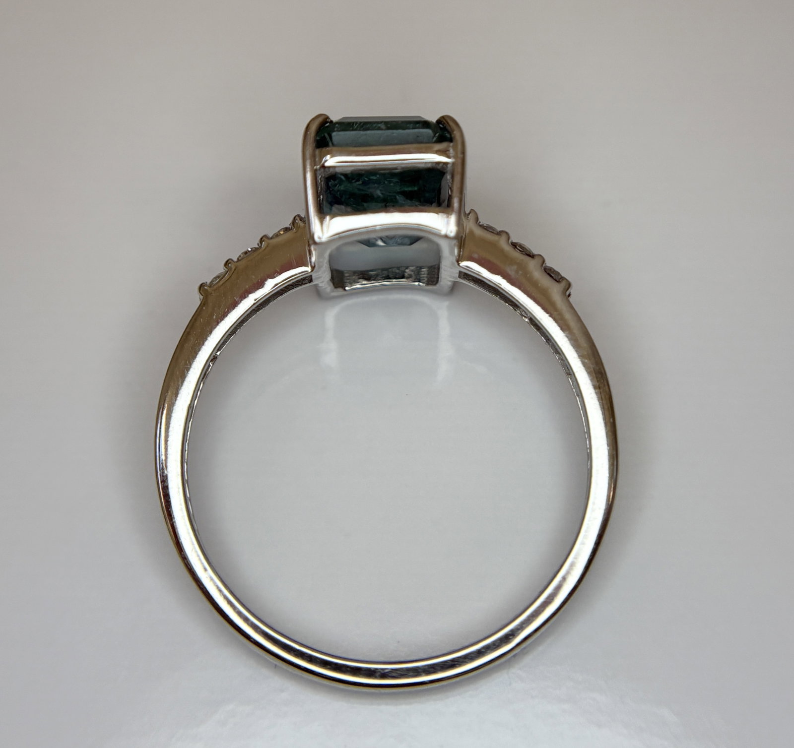 Beautiful 3.50 CT Natural Emerald Ring With Natural Diamonds & Platinum 950 - 6