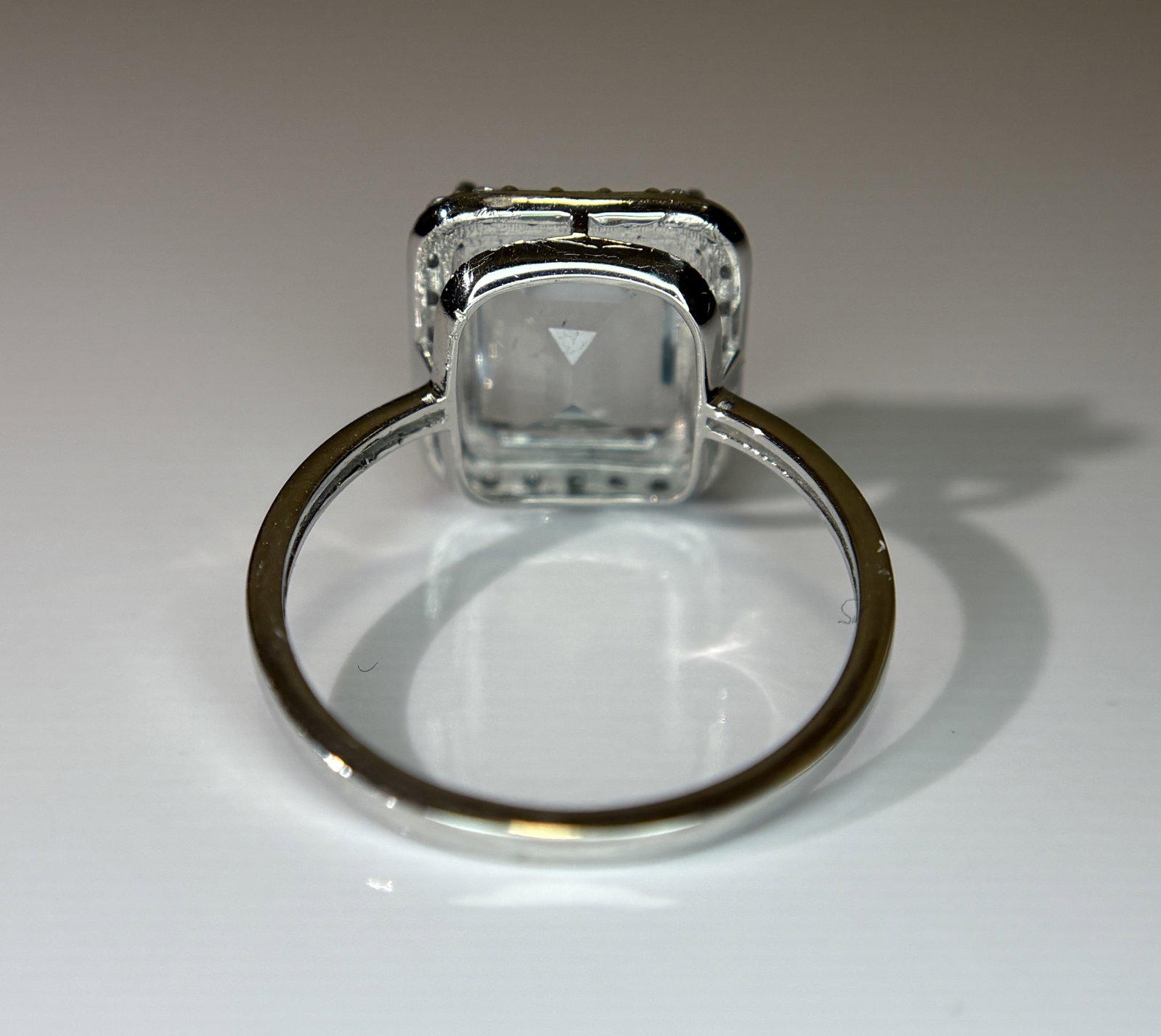 Beautiful 2.71 CT Natural Aquamarine Ring With Natural Diamonds & 950 Platinum - 8