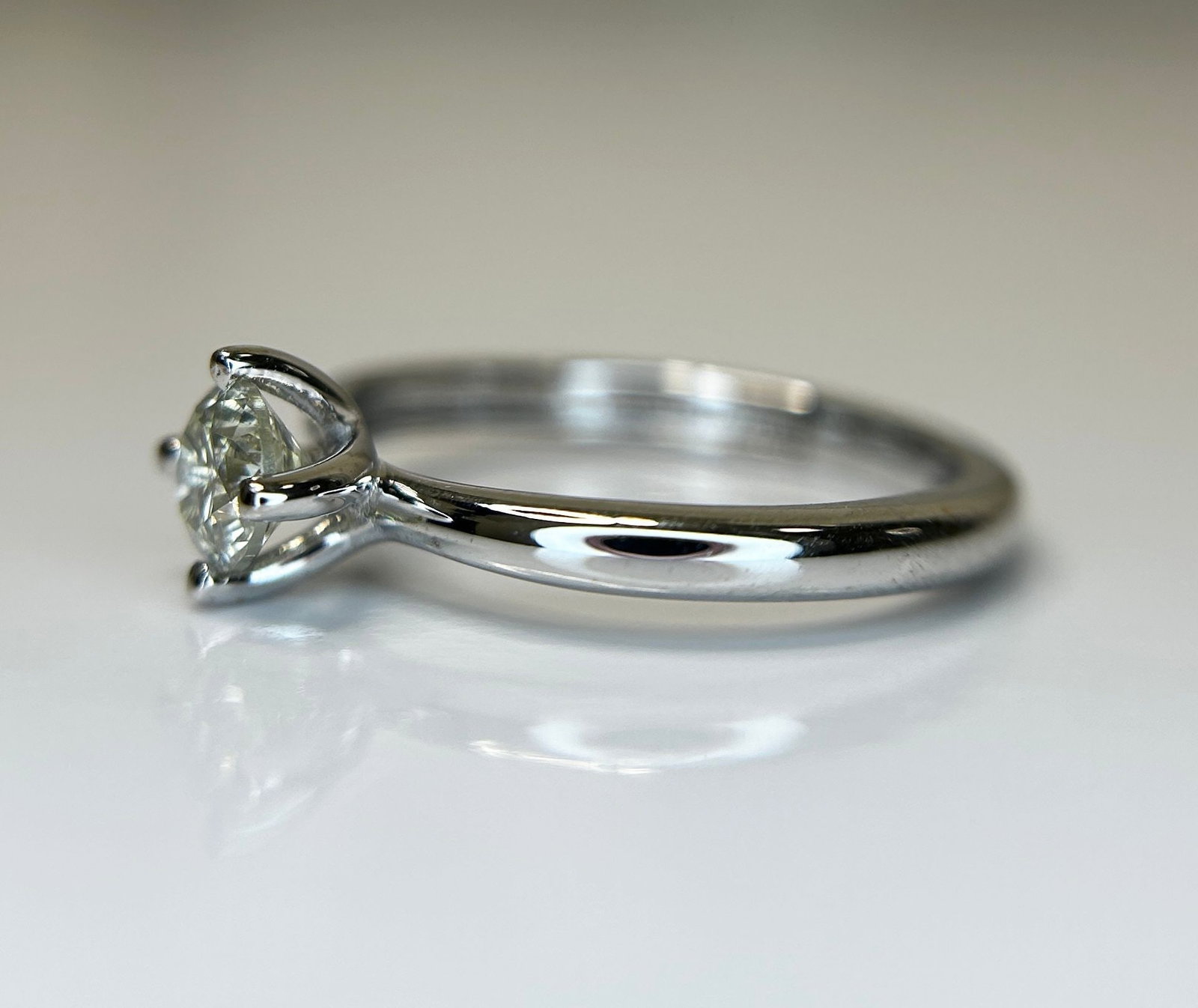 Beautiful Natural 0.42CT S1 Diamond Ring With 18k Gold - 6
