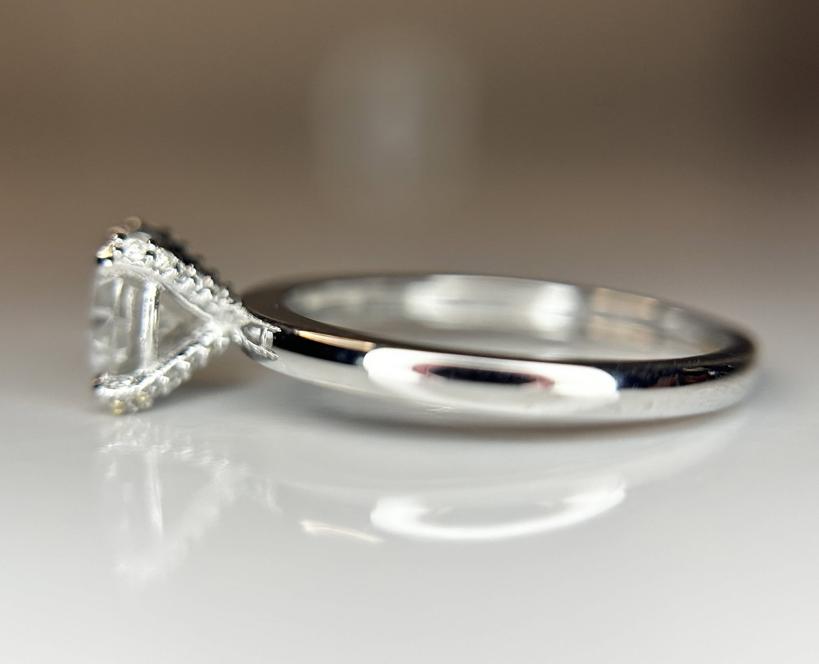 Beautiful 1.19ct Untreated Natural Solitaire Diamond & 18k Gold - 4