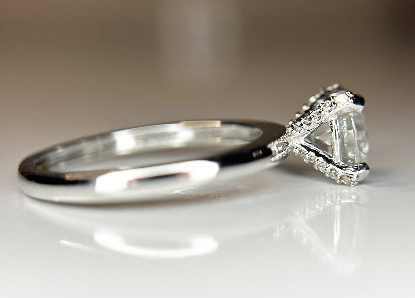 Beautiful 1.19ct Untreated Natural Solitaire Diamond & 18k Gold - 7