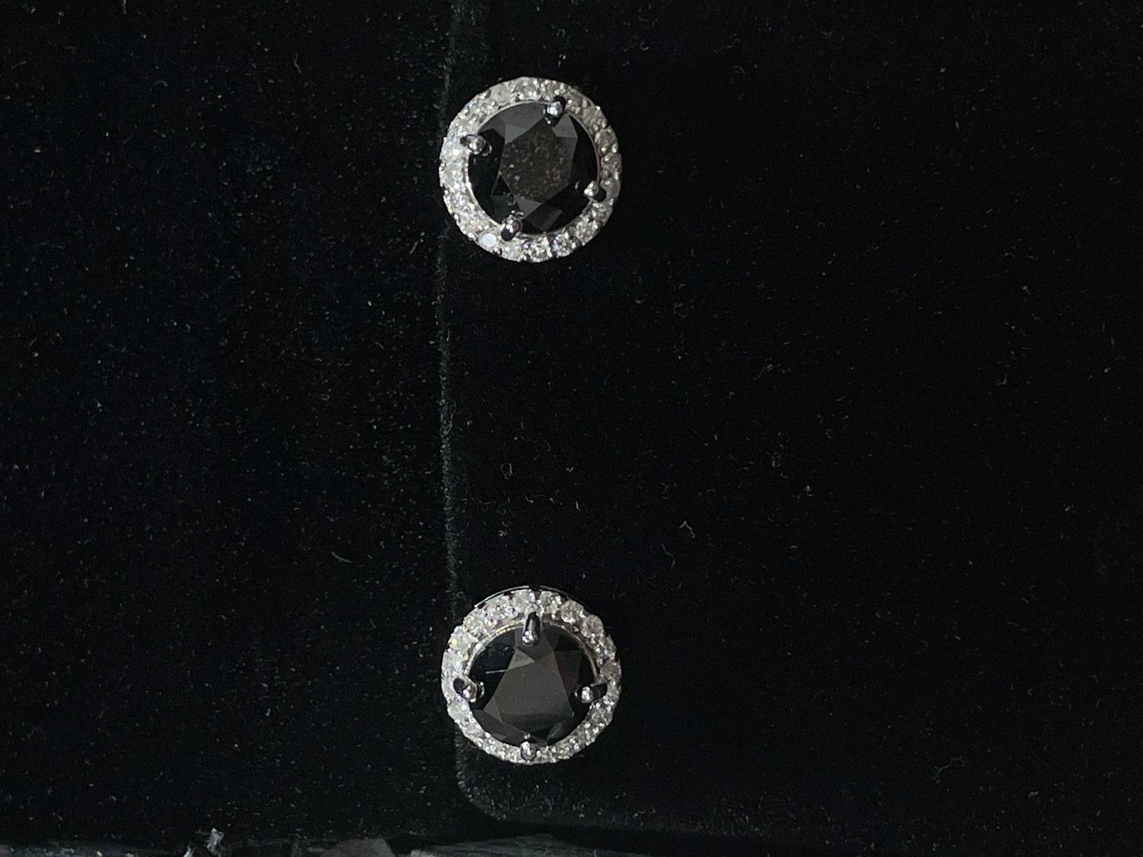 Beautiful Natural 3.84 CT Black Diamond Earrings Natural Diamonds & 18k Gold - 6