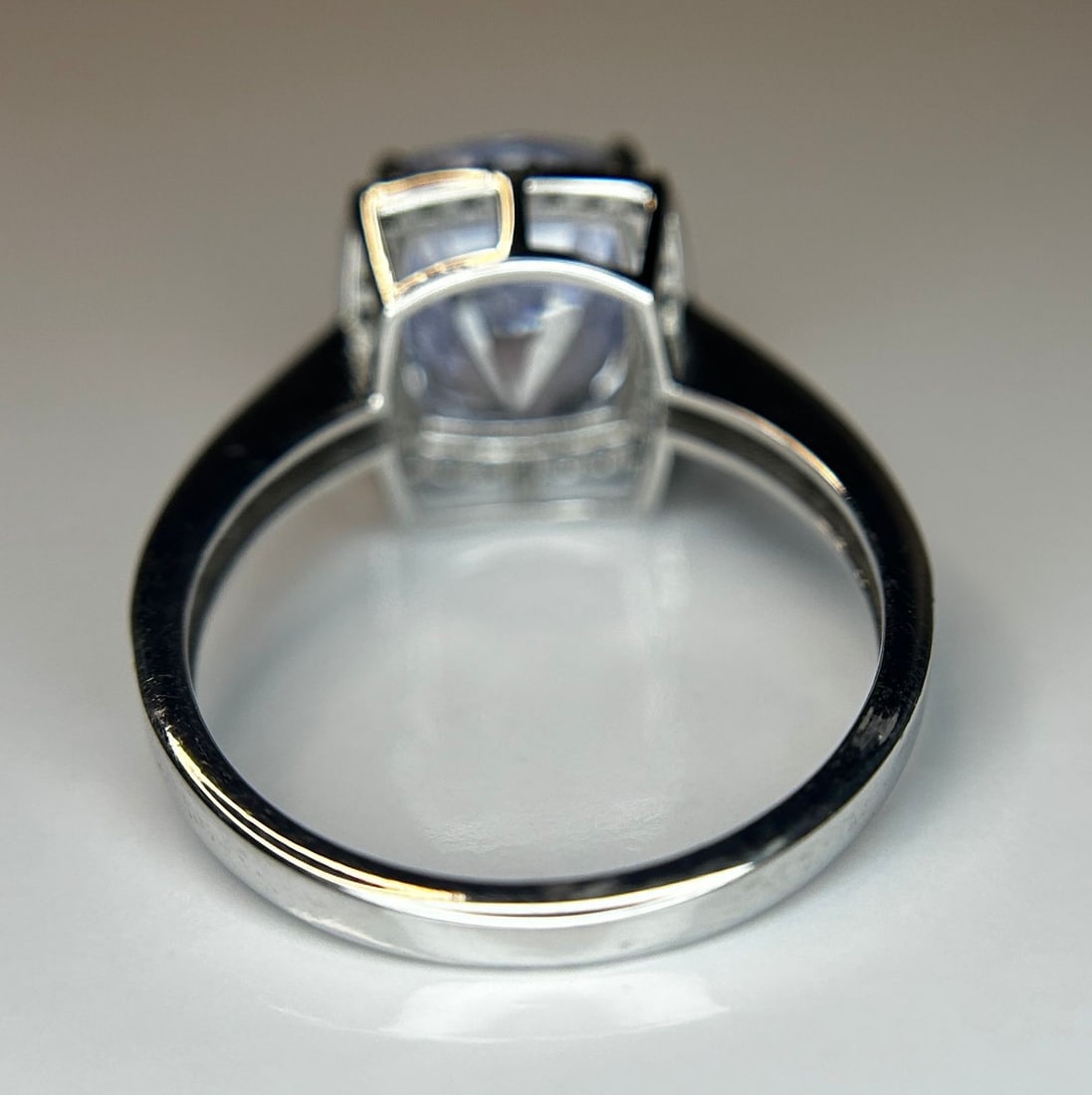 Beautiful 4.74 CT Unheated/Untreated Ceylon Blue Sapphire Diamonds & 18k Gold - 4
