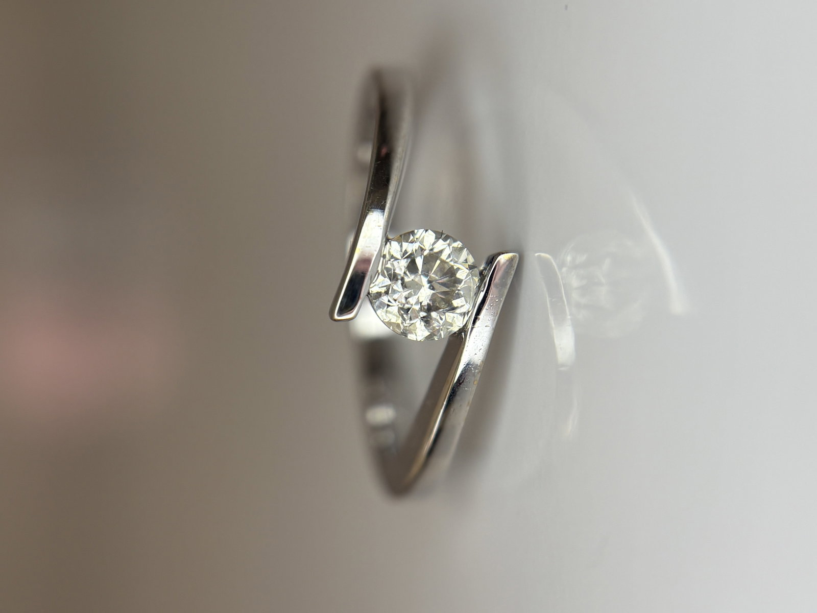 Beautiful Natural 0.45 CT S1 Diamond Ring With 18k Gold - 2