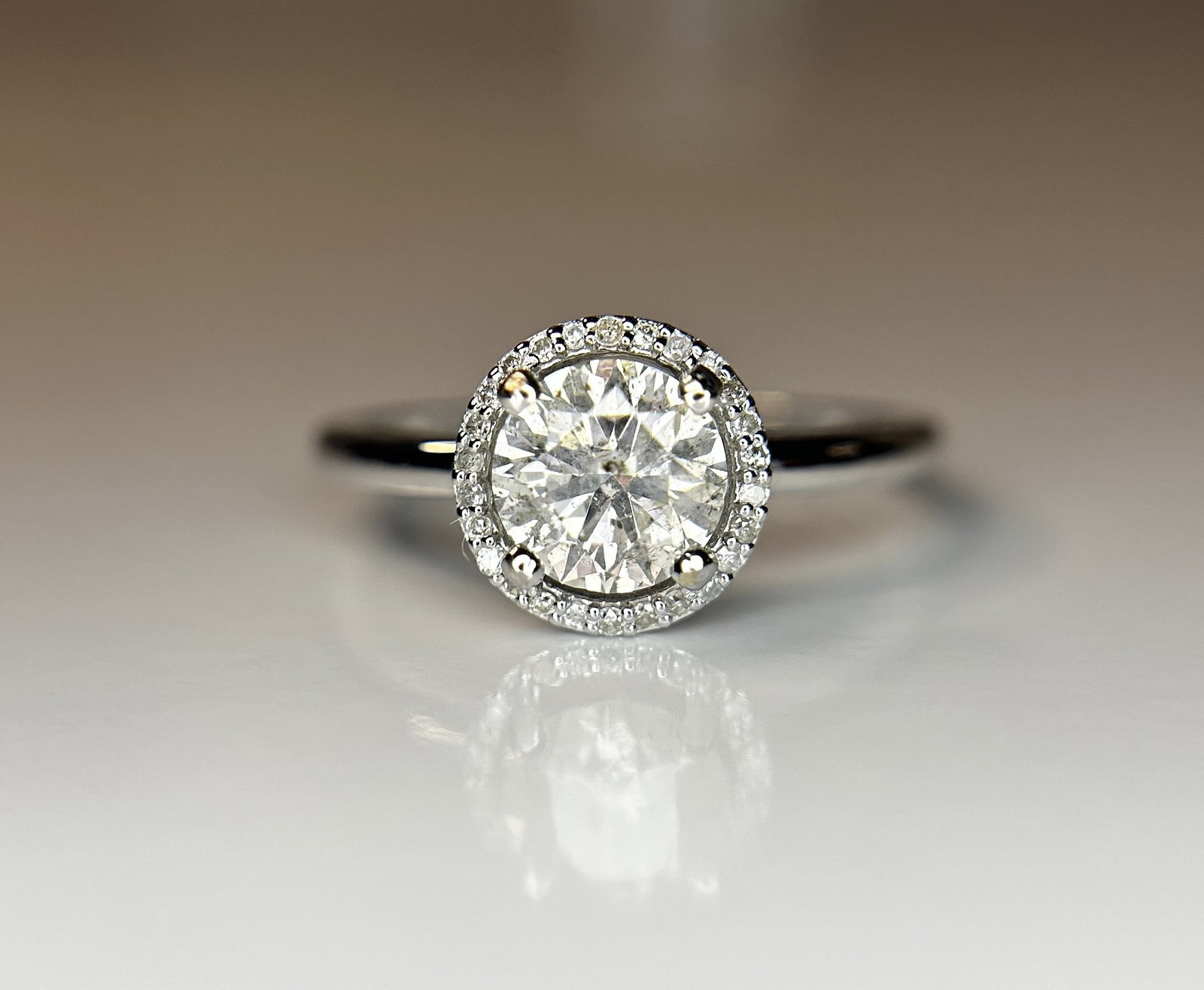Beautiful 1.11ct Untreated Natural Solitaire Diamond & 18k Gold - 5