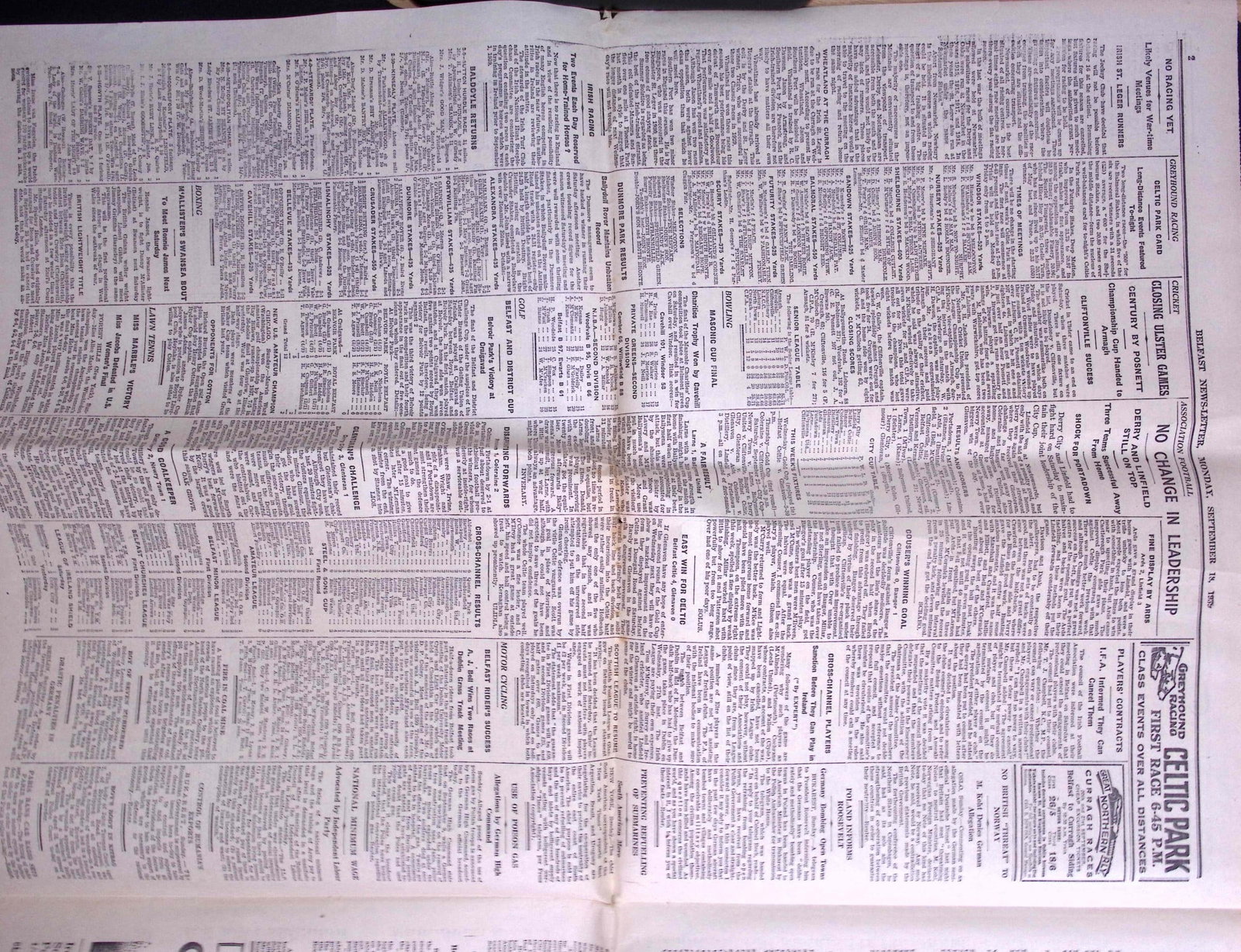 Job-Lot Original Belfast Ireland WW2 Newspapers Images & Reports of The War-42. - 10