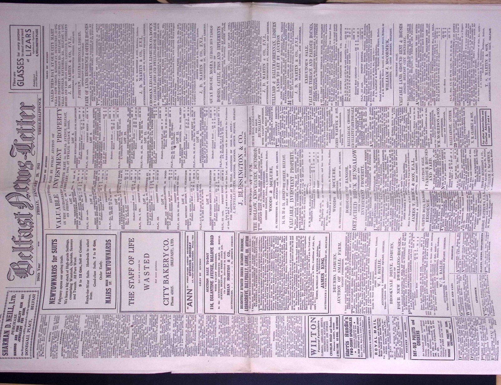 Job-Lot Original Belfast Ireland WW2 Newspapers Images & Reports of The War-42. - 4