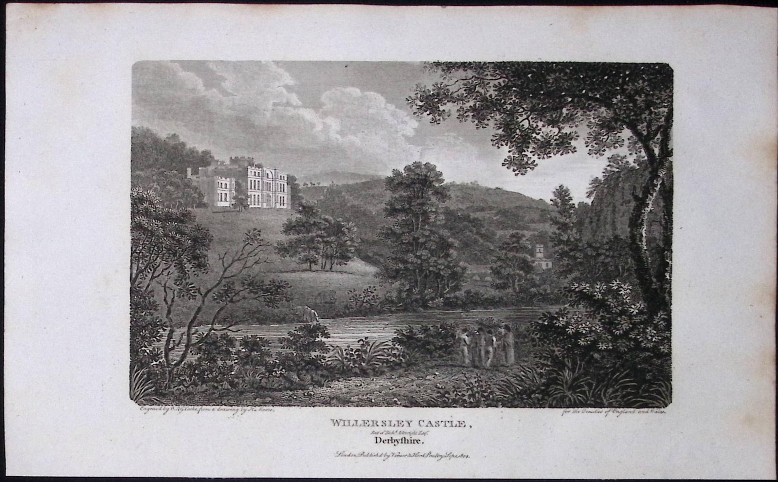 Willersley Castle Peak District Antique 223 Years-Old Georgian Steel-Engraving-296: Title: Willersley Castle Peak District Antique 223 Years-Old Georgian Steel-Engraving-296 Description: This Derbyshire Georgian Antique Print Was Removed from a First Edition of. The Beauties of