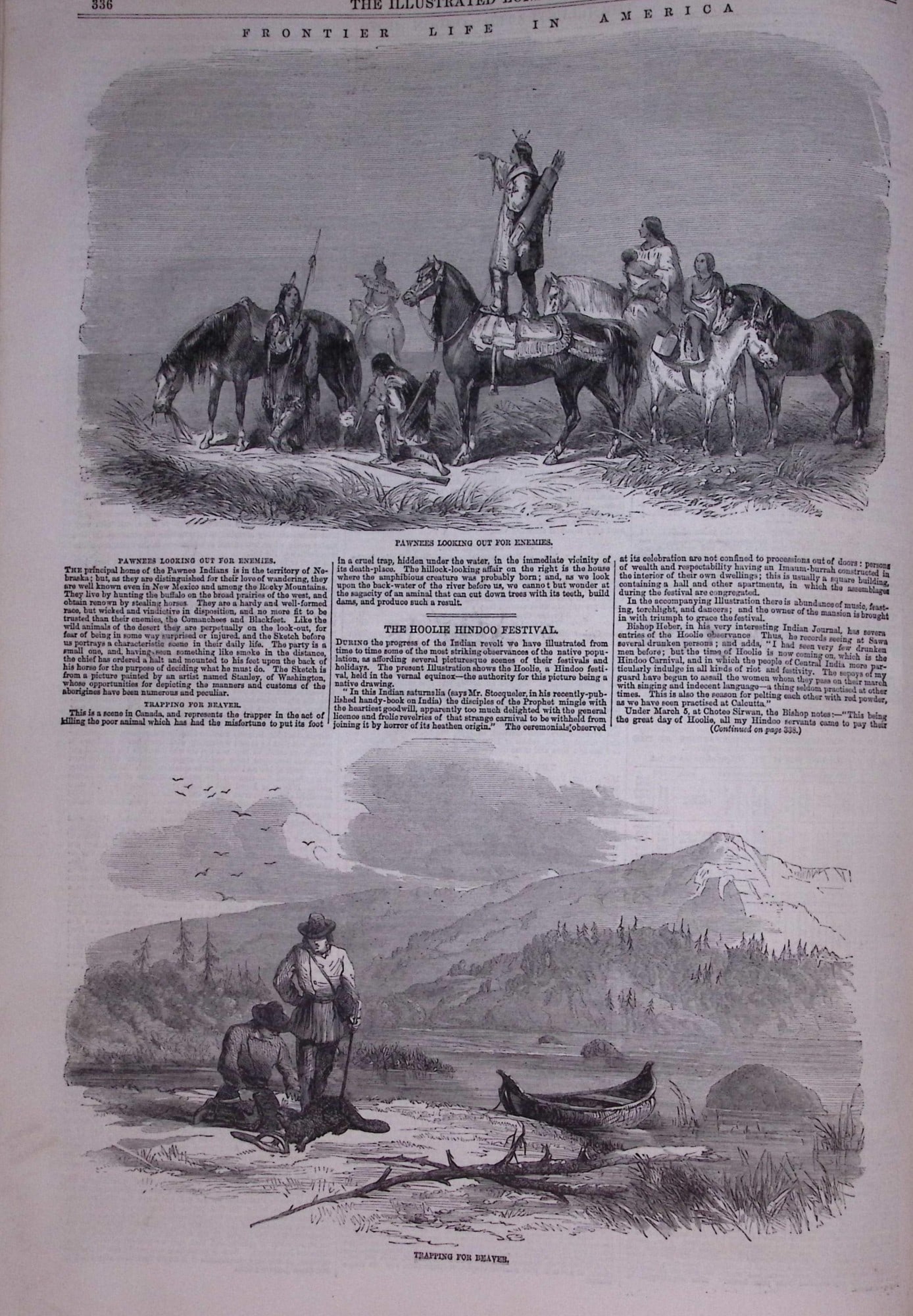 The Illustrated London News Antique Bound Edition Jan-June 1858 Over 600 Pages. - 13