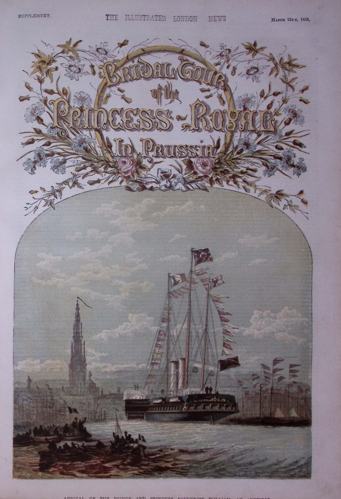 The Illustrated London News Antique Bound Edition Jan-June 1858 Over 600 Pages. - 16
