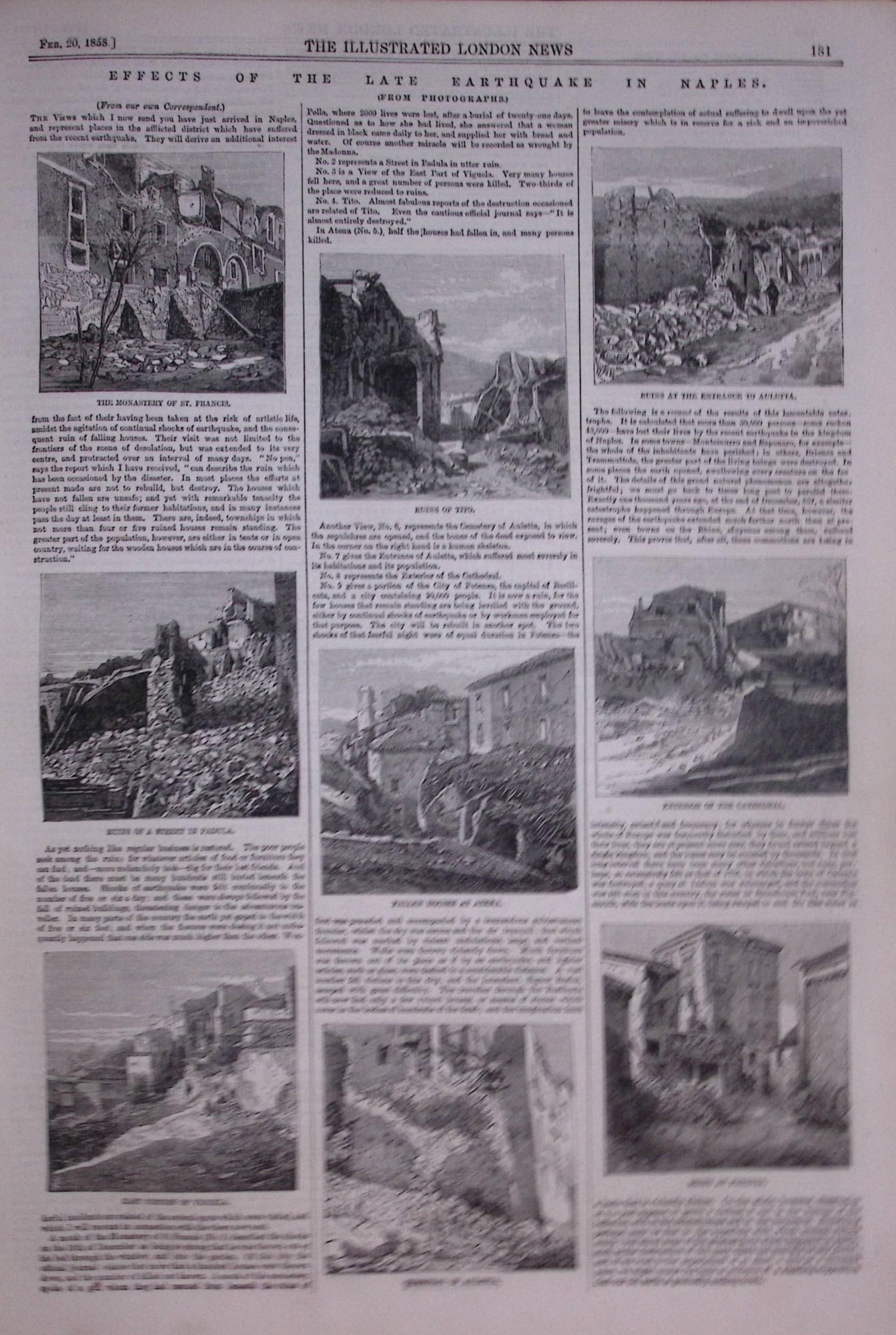 The Illustrated London News Antique Bound Edition Jan-June 1858 Over 600 Pages. - 19