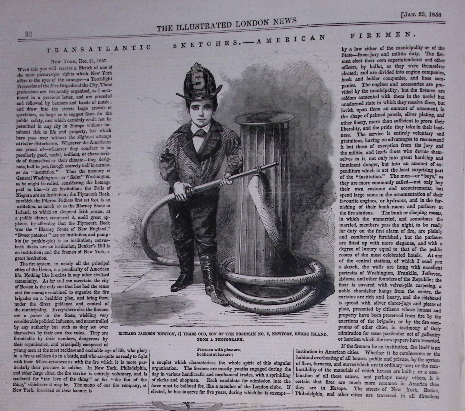 The Illustrated London News Antique Bound Edition Jan-June 1858 Over 600 Pages. - 3