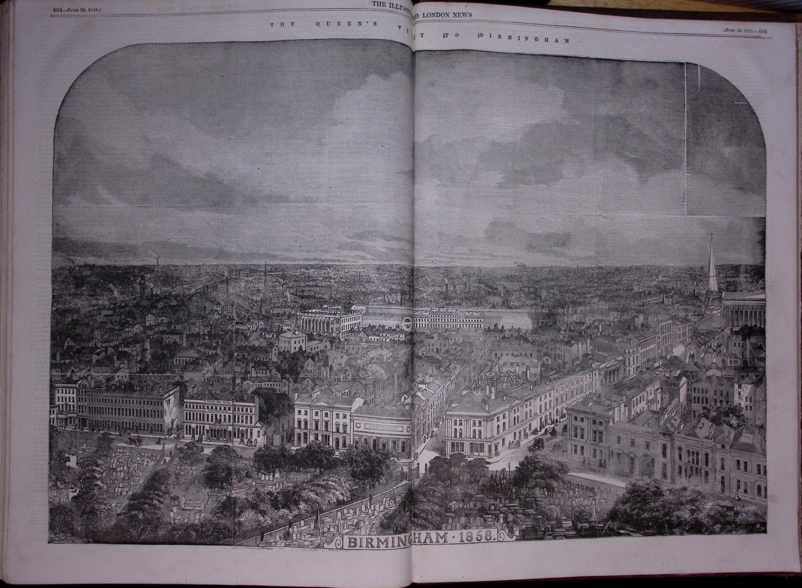 The Illustrated London News Antique Bound Edition Jan-June 1858 Over 600 Pages. - 5