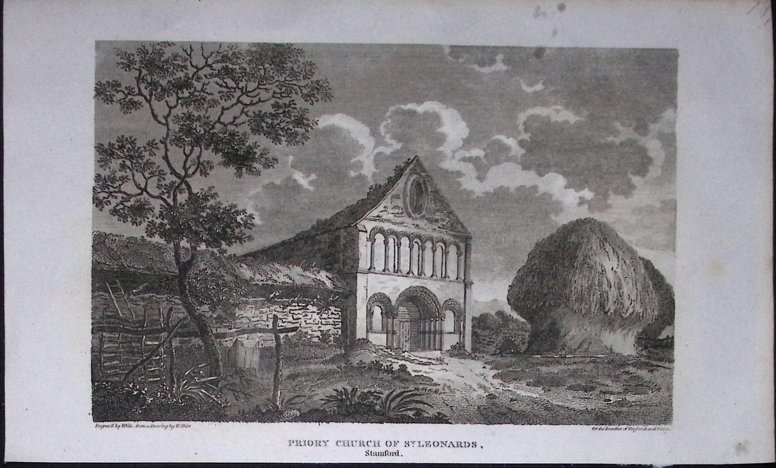 Priory Church of St Leonards Antique 218 Years-Old Georgian Steel-Engraving-451: Title: Priory Church of St Leonards Antique 218 Years-Old Georgian Steel-Engraving-451 Description: This Lincolnshire Georgian Antique Print Was Removed from a First Edition of. The Beauties of
