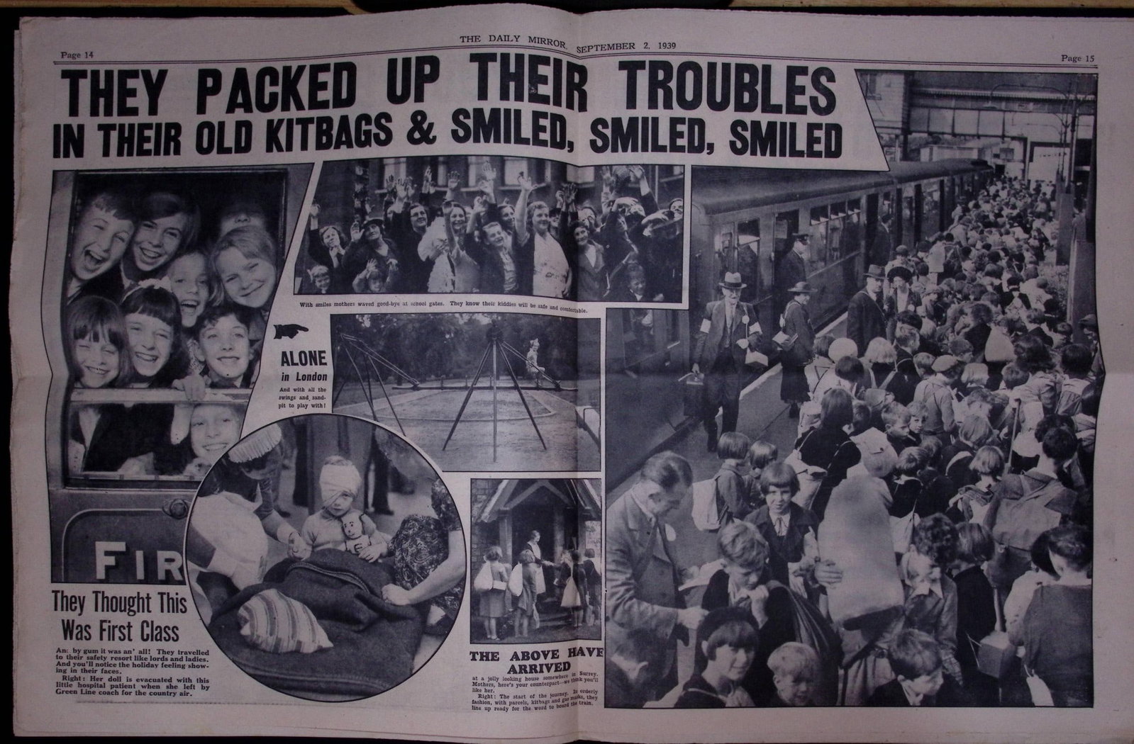 Job-Lot Original 1939 WW2 Newspapers Images & Reports of The War-22. - 12