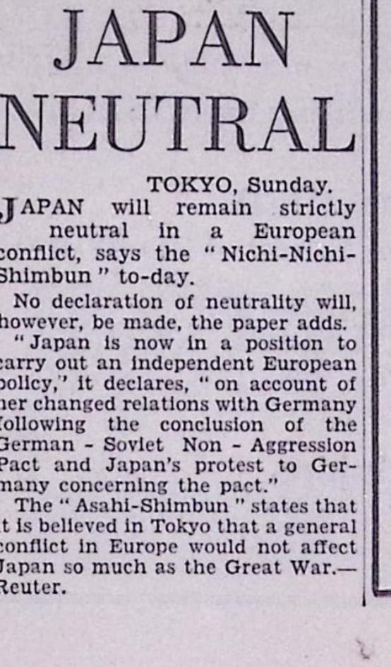 Britain & Allies Declaration of War on Germany WW2 Original 1939 Newspaper-10. - 8