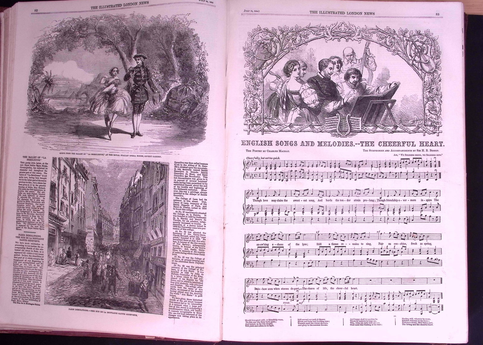The Illustrated London News Antique Bound Edition July-Dec 1858 Over 600 Pages. - 11
