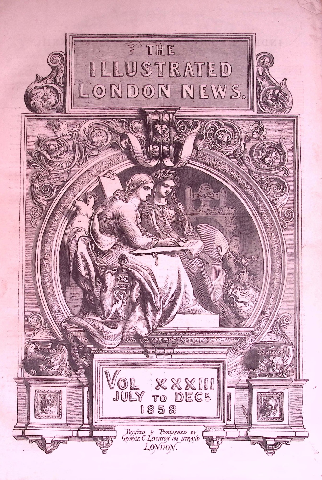 The Illustrated London News Antique Bound Edition July-Dec 1858 Over 600 Pages. (1 of 20)