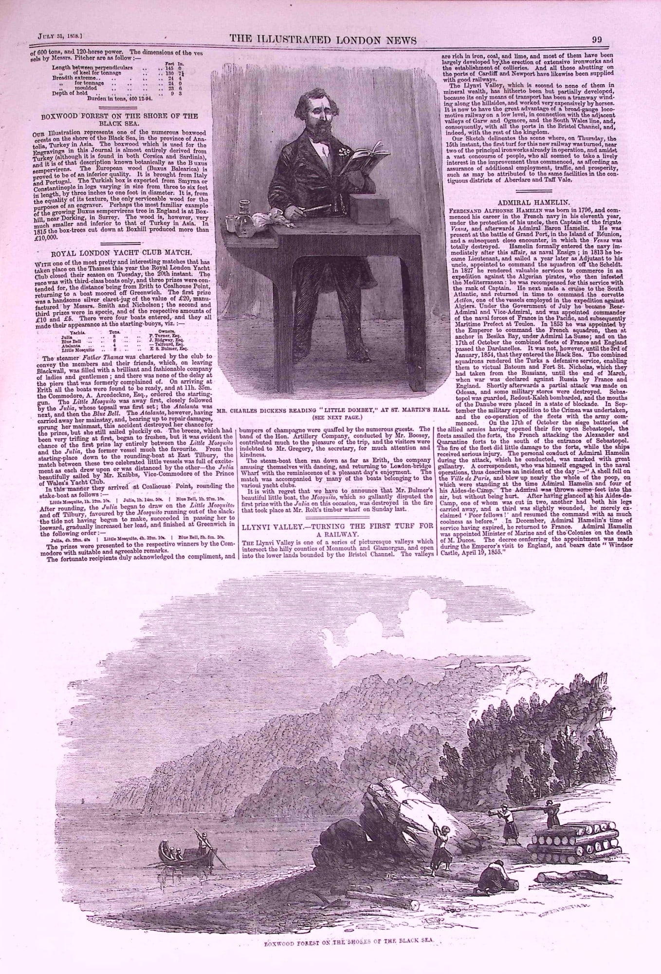 The Illustrated London News Antique Bound Edition July-Dec 1858 Over 600 Pages. - 4
