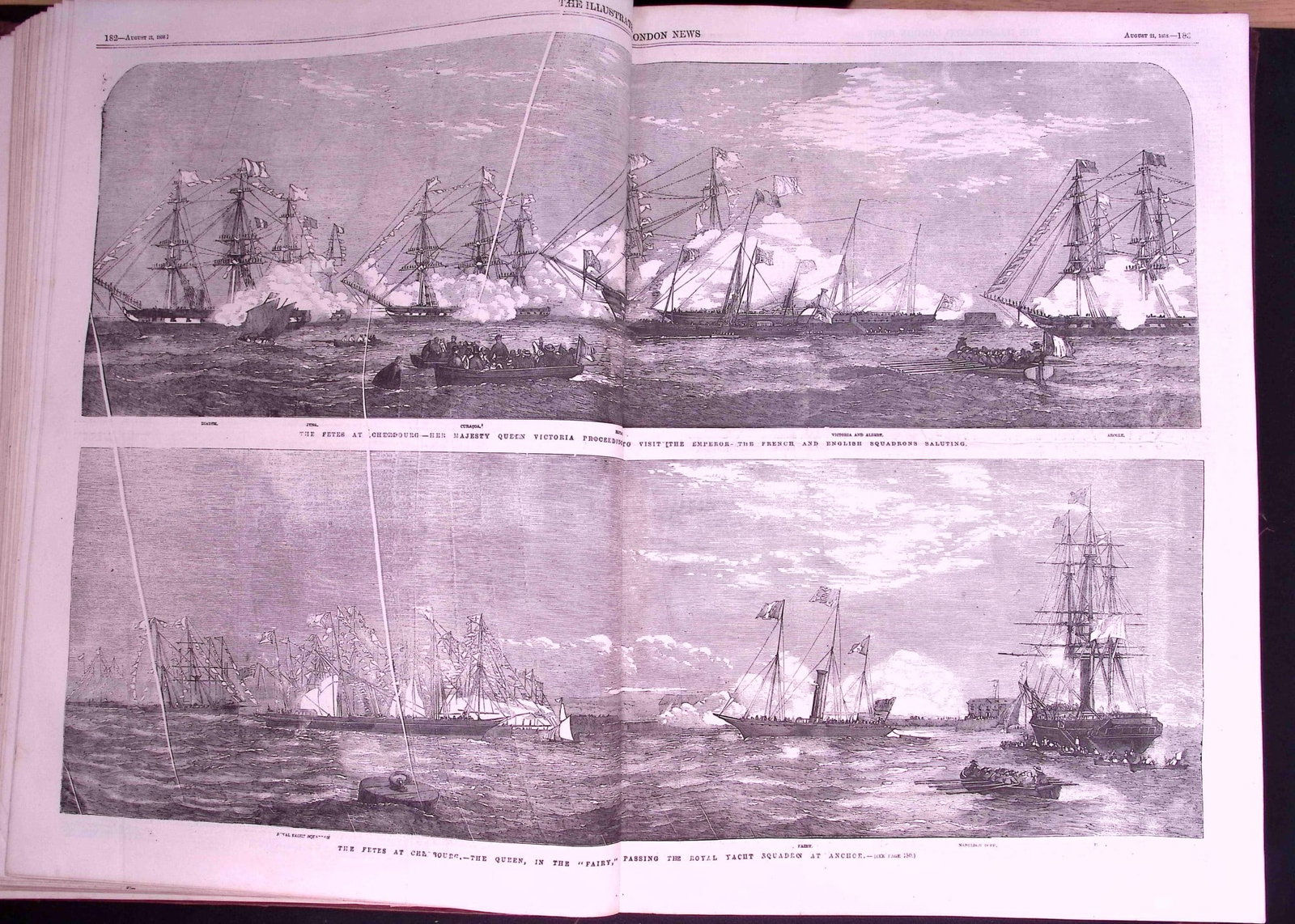 The Illustrated London News Antique Bound Edition July-Dec 1858 Over 600 Pages. - 7