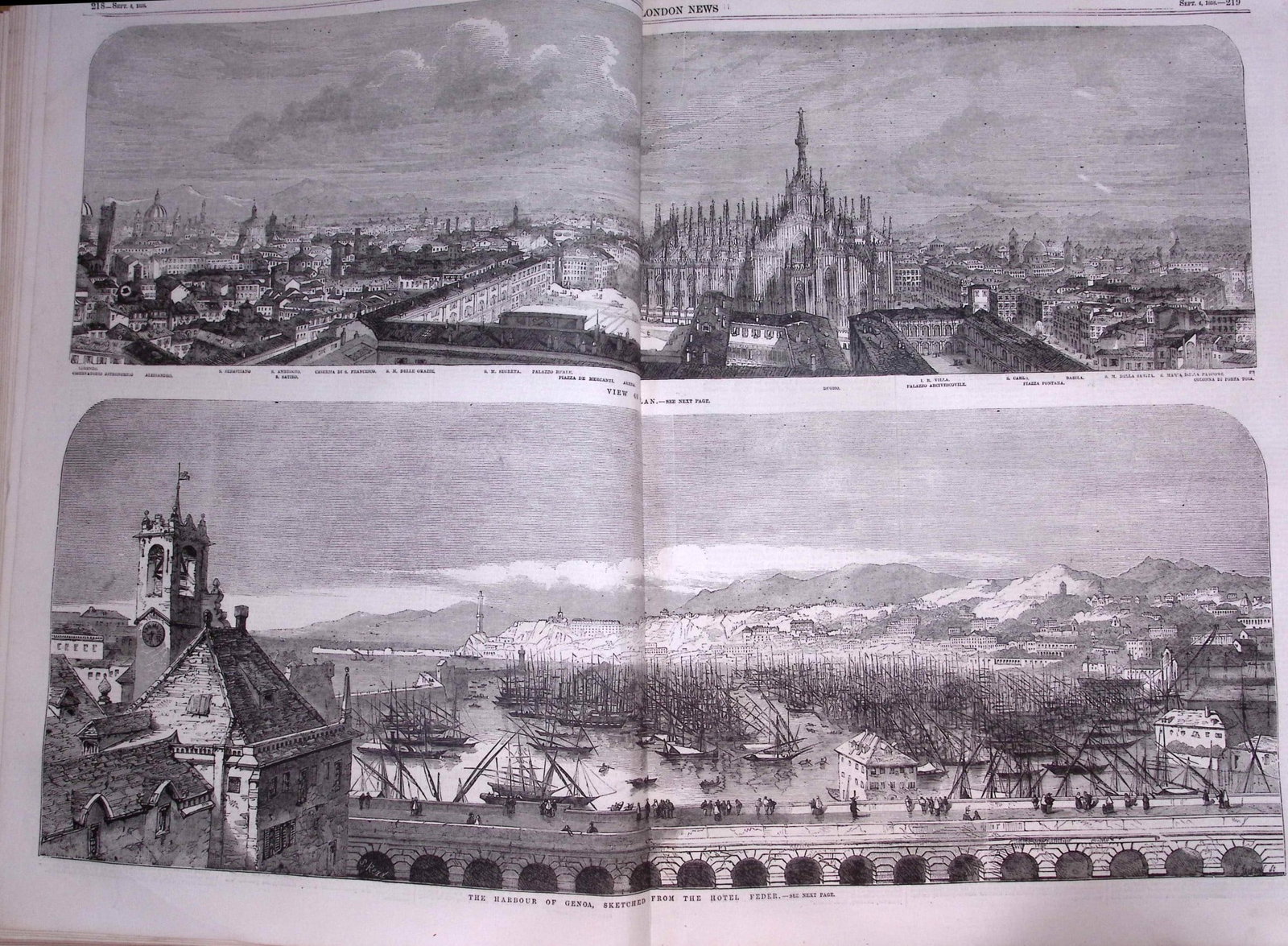 The Illustrated London News Antique Bound Edition July-Dec 1858 Over 600 Pages. - 8