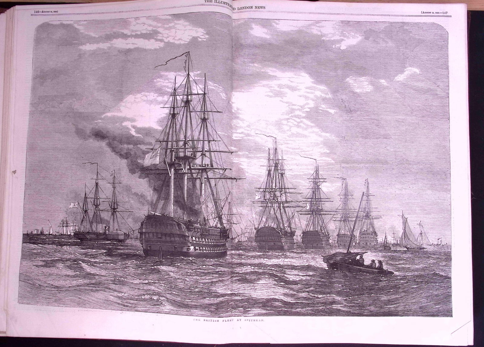 The Illustrated London News Antique Bound Edition July-Dec 1858 Over 600 Pages. - 9