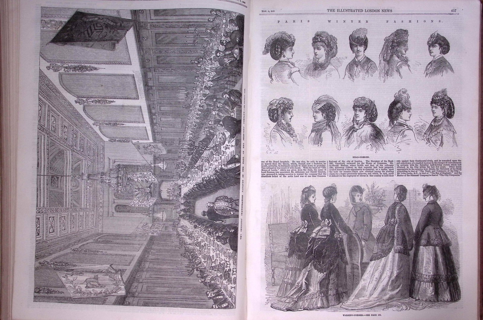 The Illustrated London News Antique Bound Edition July-Dec 1869 Over 650 Pages. - 13