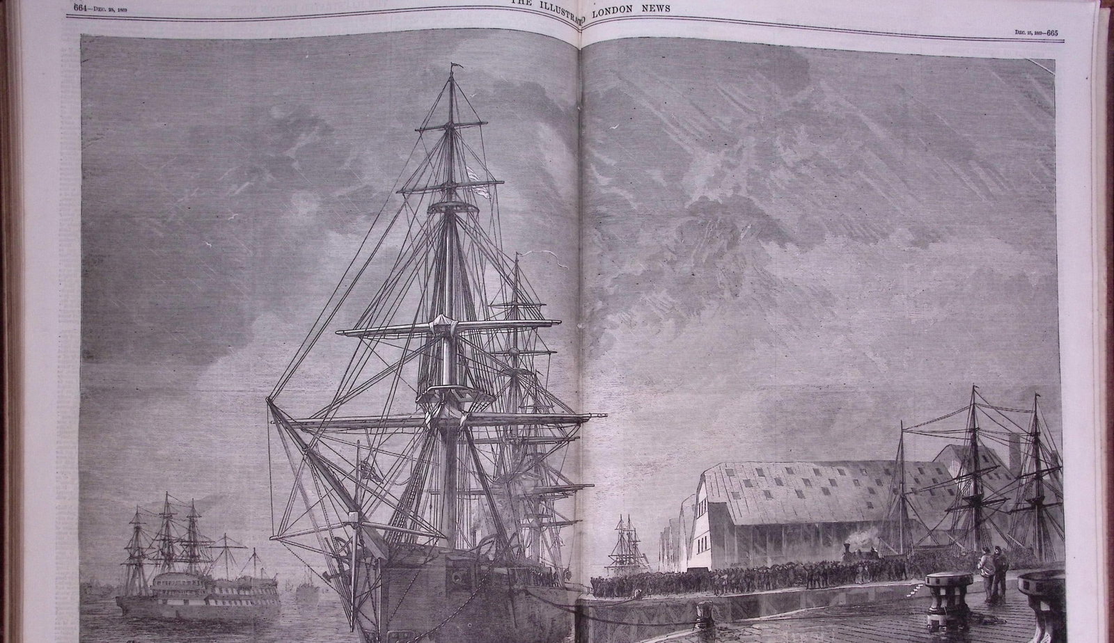 The Illustrated London News Antique Bound Edition July-Dec 1869 Over 650 Pages. - 18