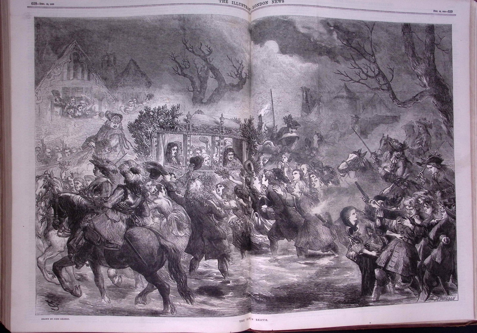 The Illustrated London News Antique Bound Edition July-Dec 1869 Over 650 Pages. - 2