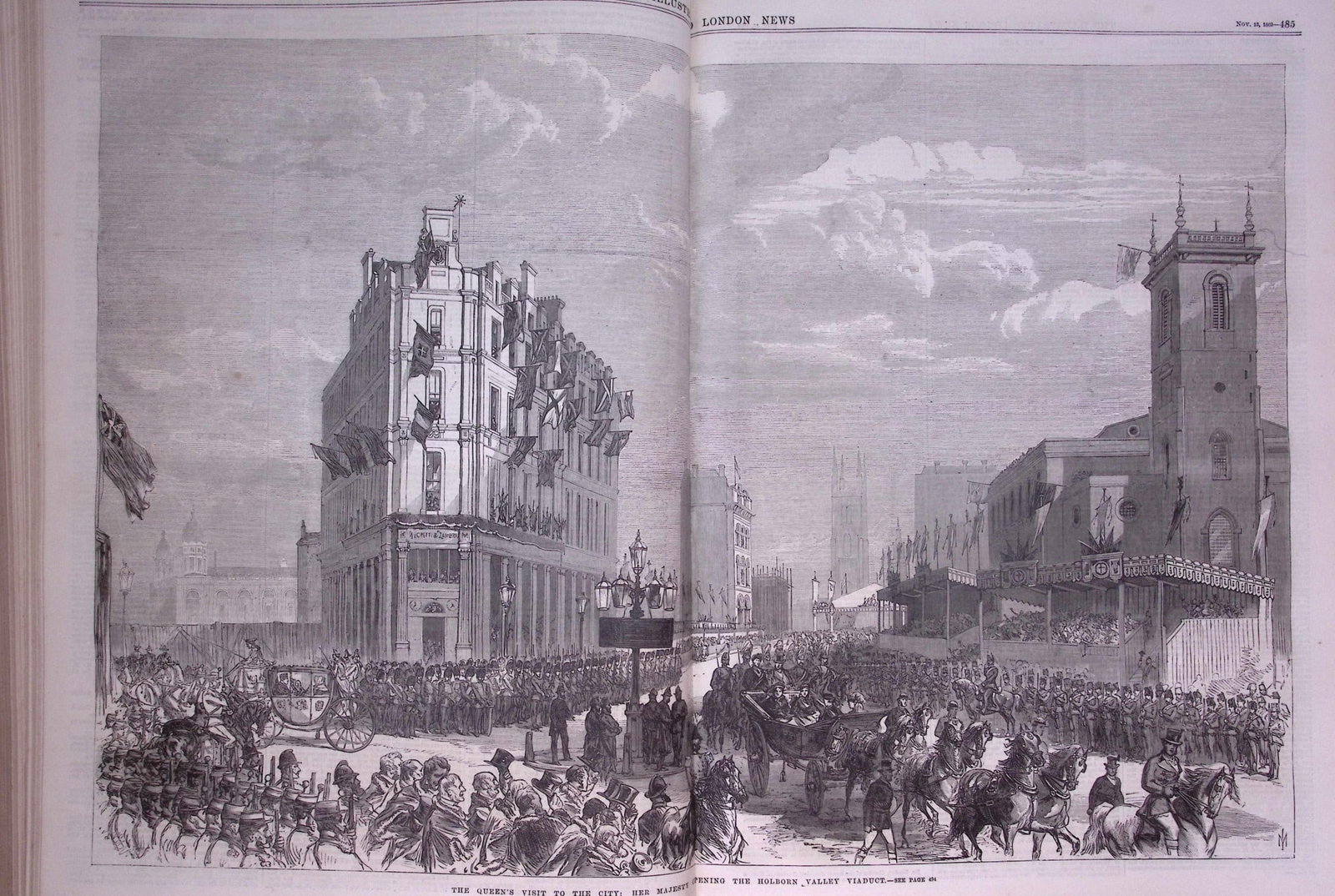 The Illustrated London News Antique Bound Edition July-Dec 1869 Over 650 Pages. - 3