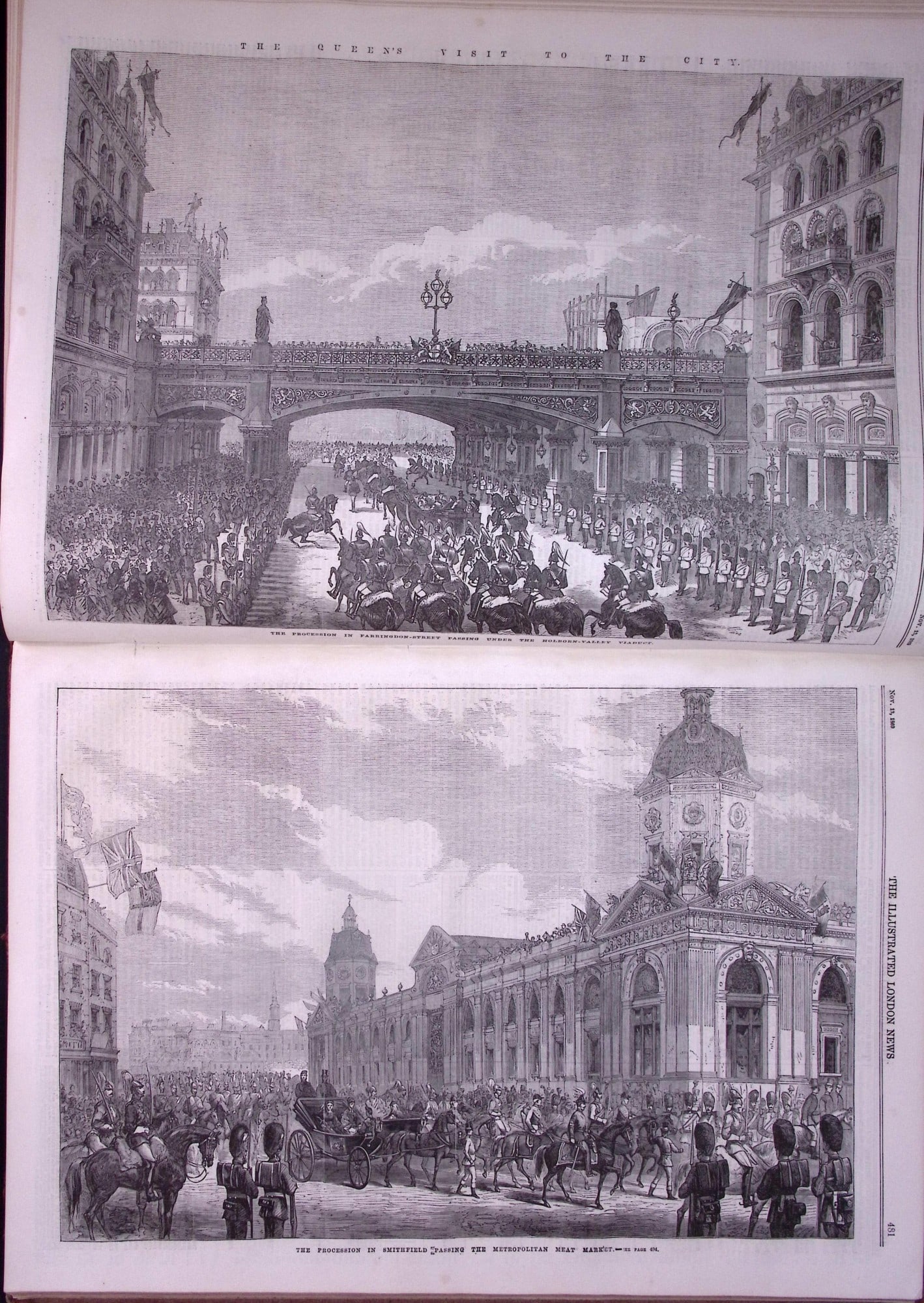 The Illustrated London News Antique Bound Edition July-Dec 1869 Over 650 Pages. - 4