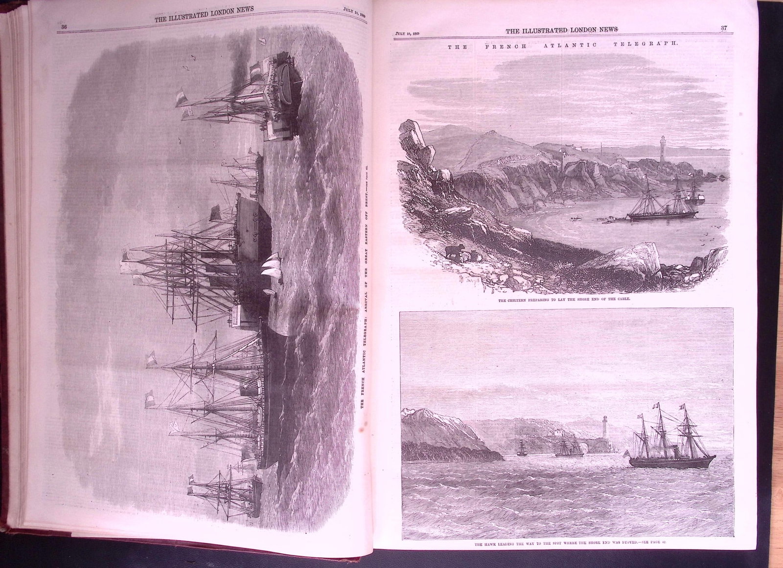 The Illustrated London News Antique Bound Edition July-Dec 1869 Over 650 Pages. - 9