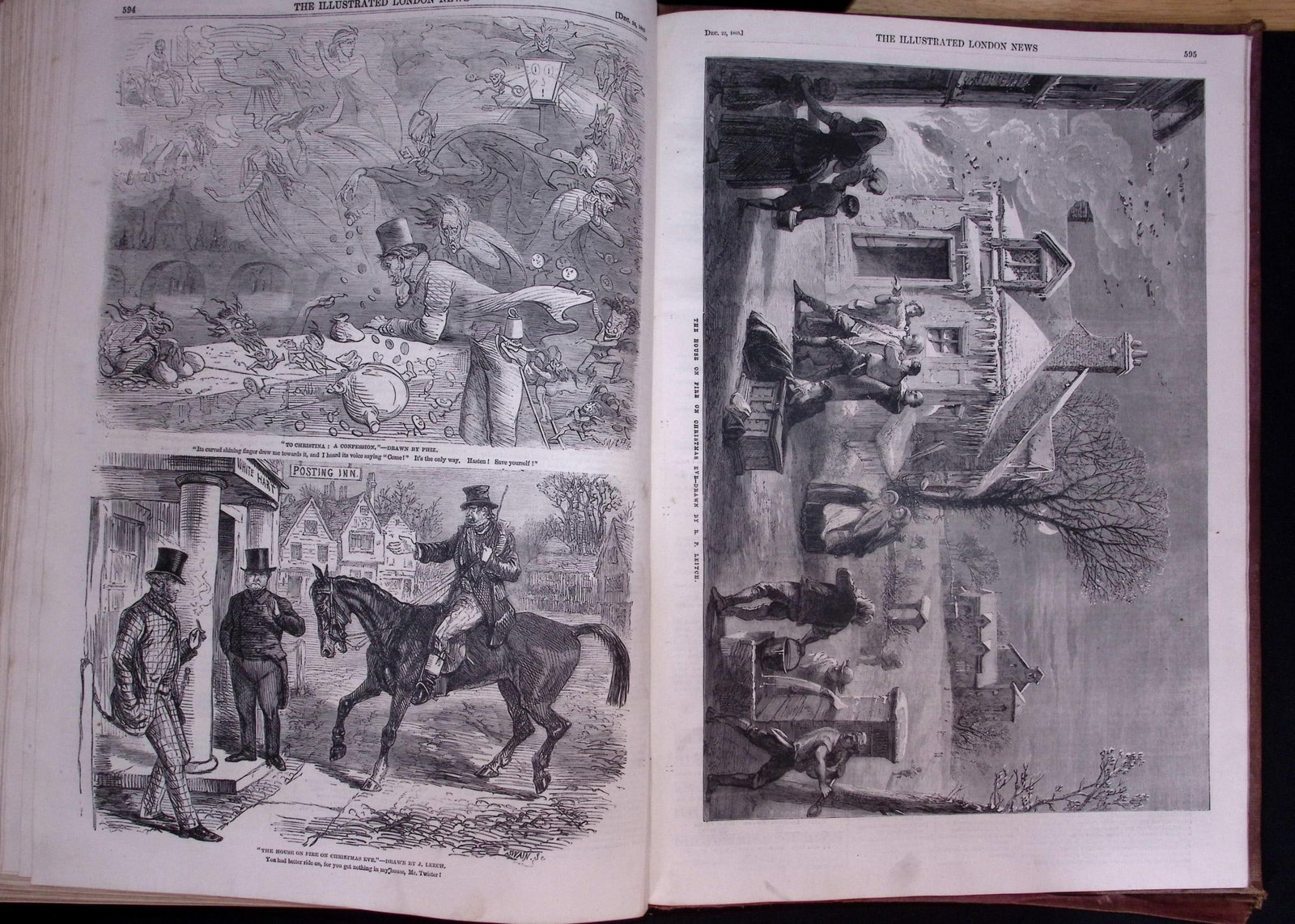 The Illustrated London News Antique Bound Edition July-Dec 1860 Over 600 Pages. - 12