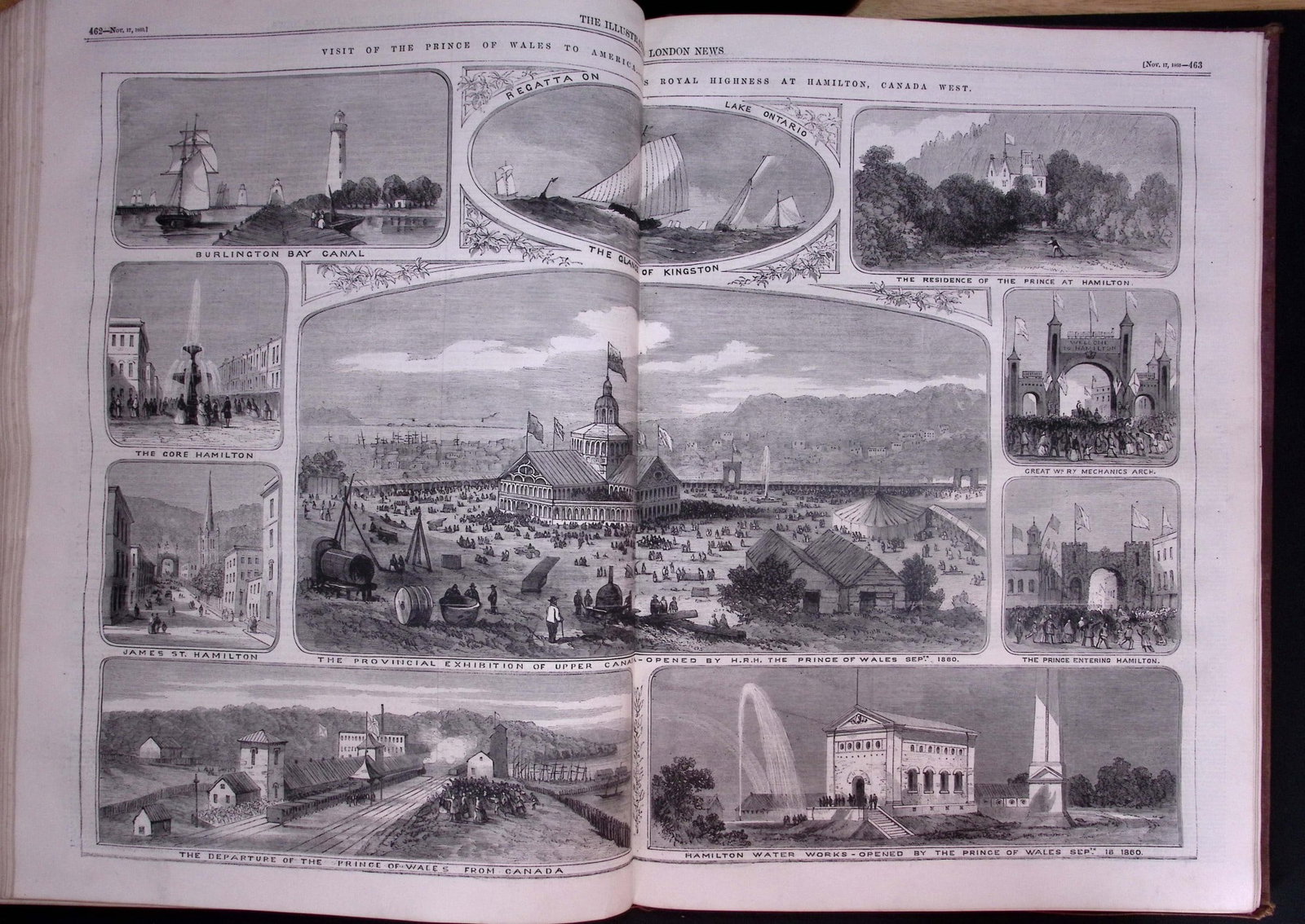 The Illustrated London News Antique Bound Edition July-Dec 1860 Over 600 Pages. - 16
