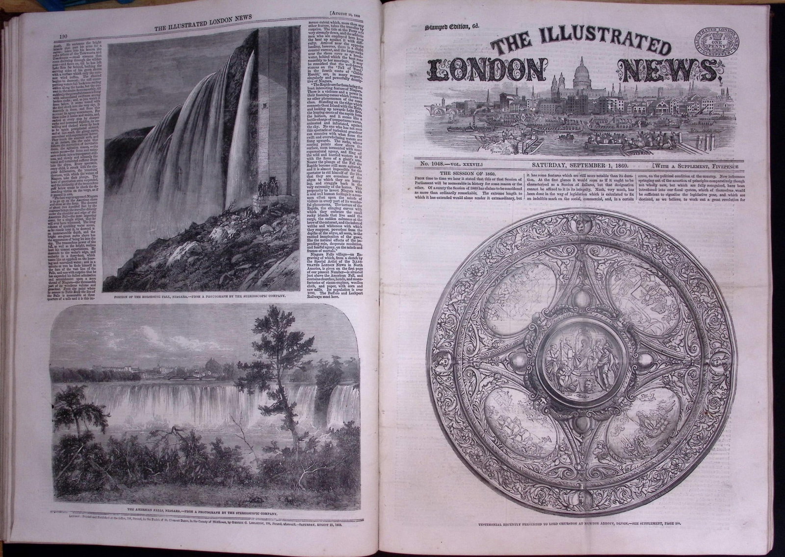 The Illustrated London News Antique Bound Edition July-Dec 1860 Over 600 Pages. - 6