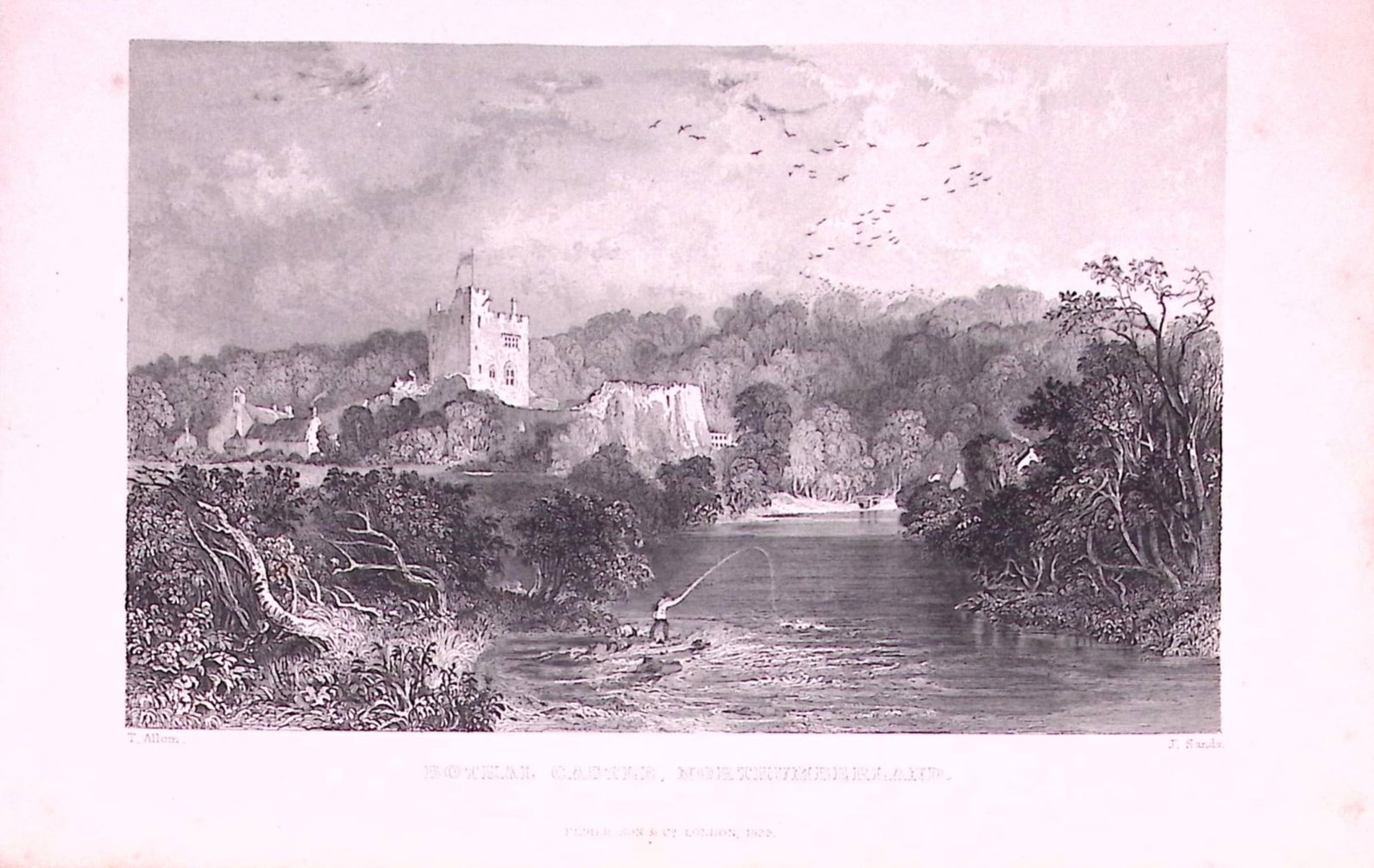 Bothal Castle Northumberland 1835 Antique Steel Engraving-20-TR: Title: Bothal Castle Northumberland 1835 Antique Steel Engraving-20-TR Description: This Image Steel Engraved Print Has Been Removed from an Antique 1835 Edition of. Westmorland, Cumberland, No