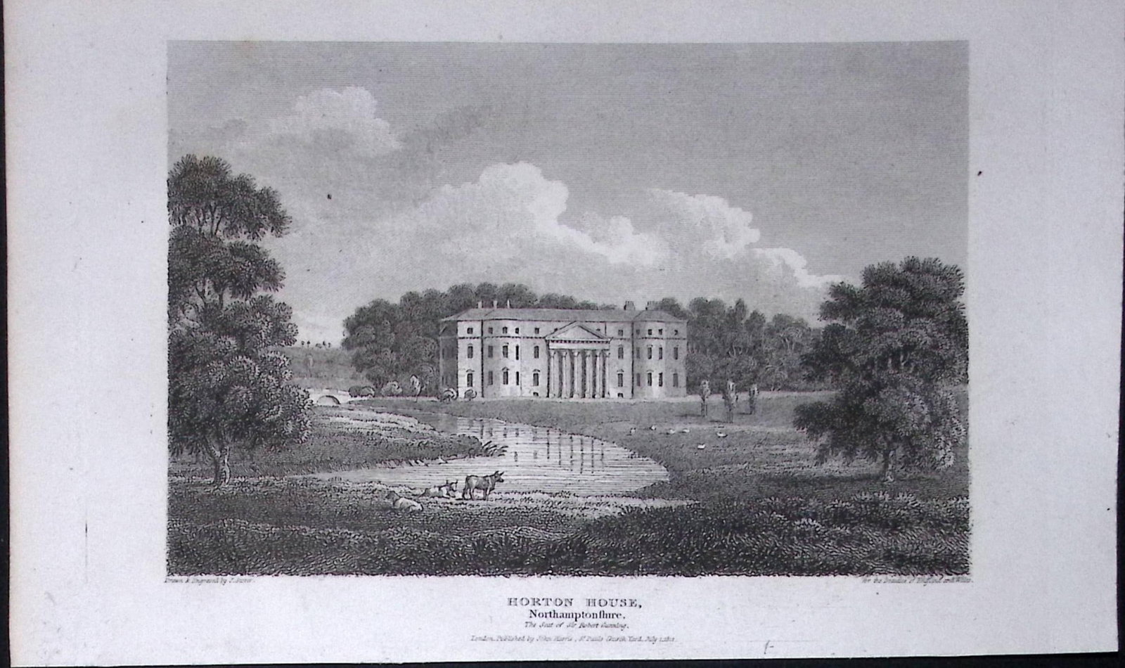 Horton House Northampton Antique 216 Years-Old Georgian Steel-Engraving-464: Title: Horton House Northampton Antique 216 Years-Old Georgian Steel-Engraving-464 Description: This Georgian Antique Print Was Removed from a First Edition of. The Beauties of England and Wal