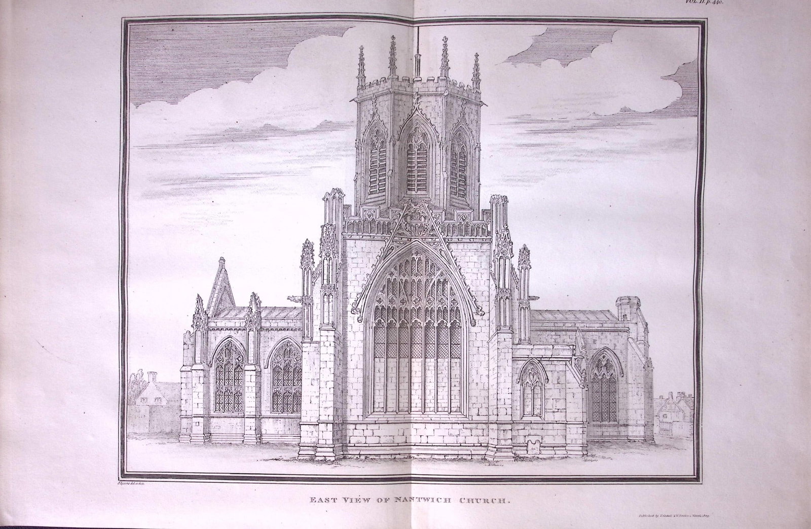 View Nantwich Church Cheshire Antique 216-Year-Old Large Copperplate-20-TR.: Title: View Nantwich Church Cheshire Antique 216-Year-Old Large Copperplate-20-TR. Description: View Nantwich Church Cheshire Antique 216-Year-Old Large Copperplate-20-TR. This Antique Copperplate