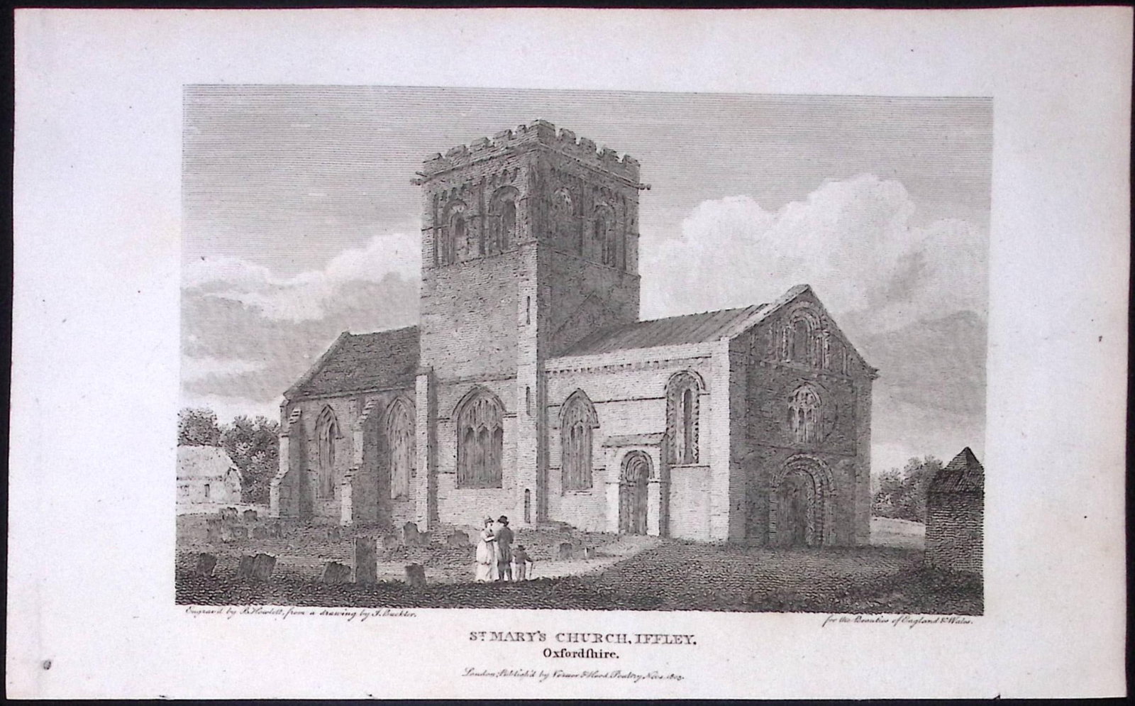 Oxfordshire Iffley St Marys Church Antique 212 Years-Old Steel-Engraving-51: Title: Oxfordshire Iffley St Marys Church Antique 212 Years-Old Steel-Engraving-51 Description: This Oxfordshire Georgian Antique Print Was Removed from a First Edition of. The Beauties of England