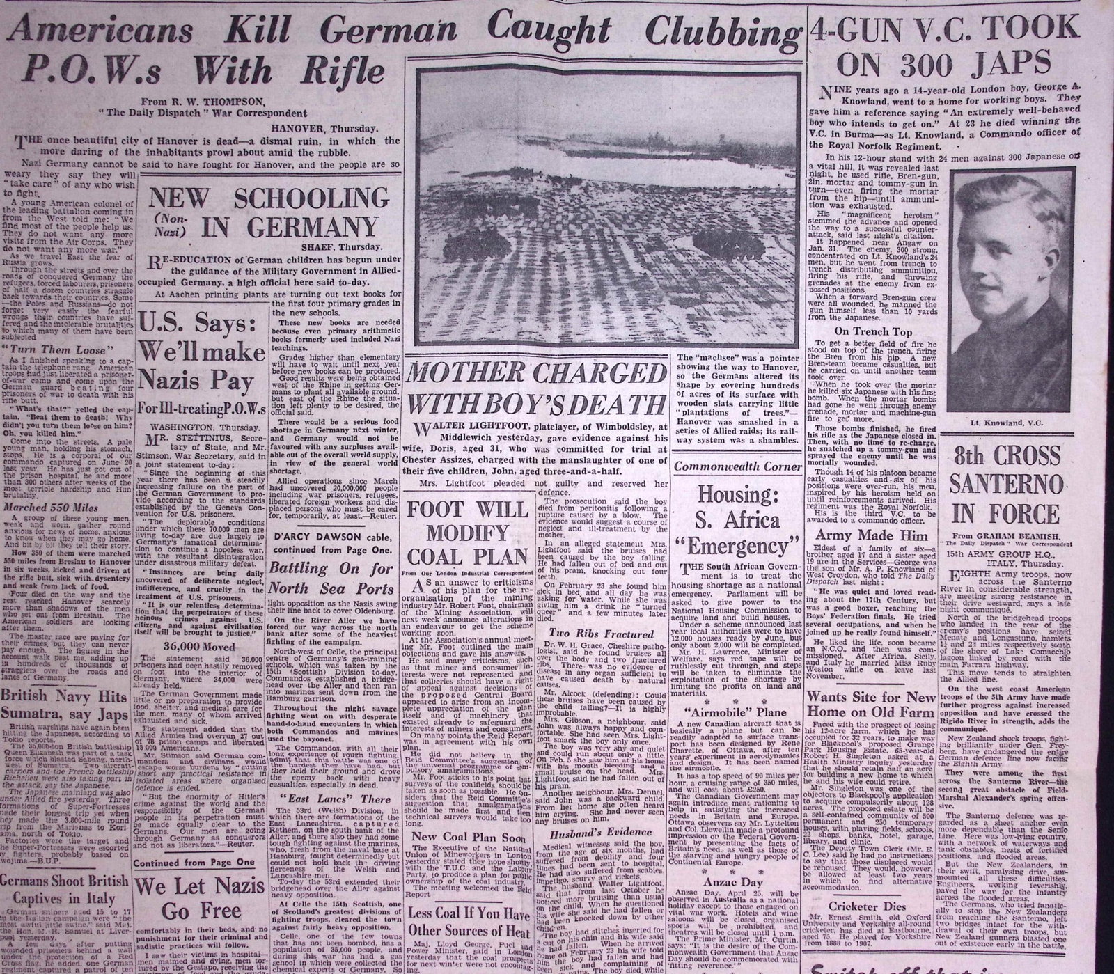 President Roosevelt Dies, Truman Succeeds Him. WW2 Original 1945 Newspaper-17. - 3