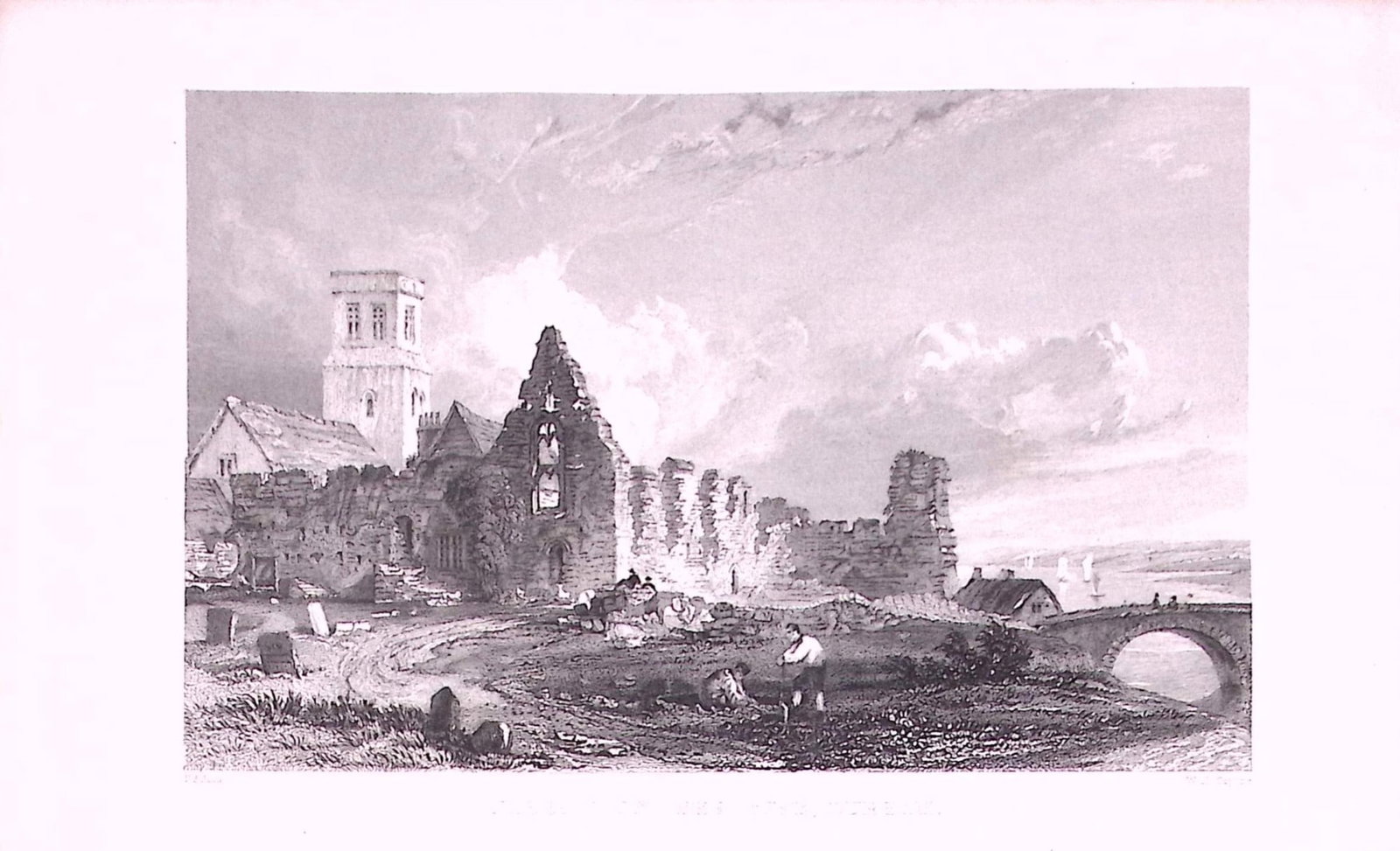 Jarrow on The Tyne Durham 1835 Antique Steel Engraving-16-TR: Title: Jarrow on The Tyne Durham 1835 Antique Steel Engraving-16-TR Description: This Steel Engraved Print Has Been Removed from an Antique 1835 Edition of. Westmorland, Cumberland,