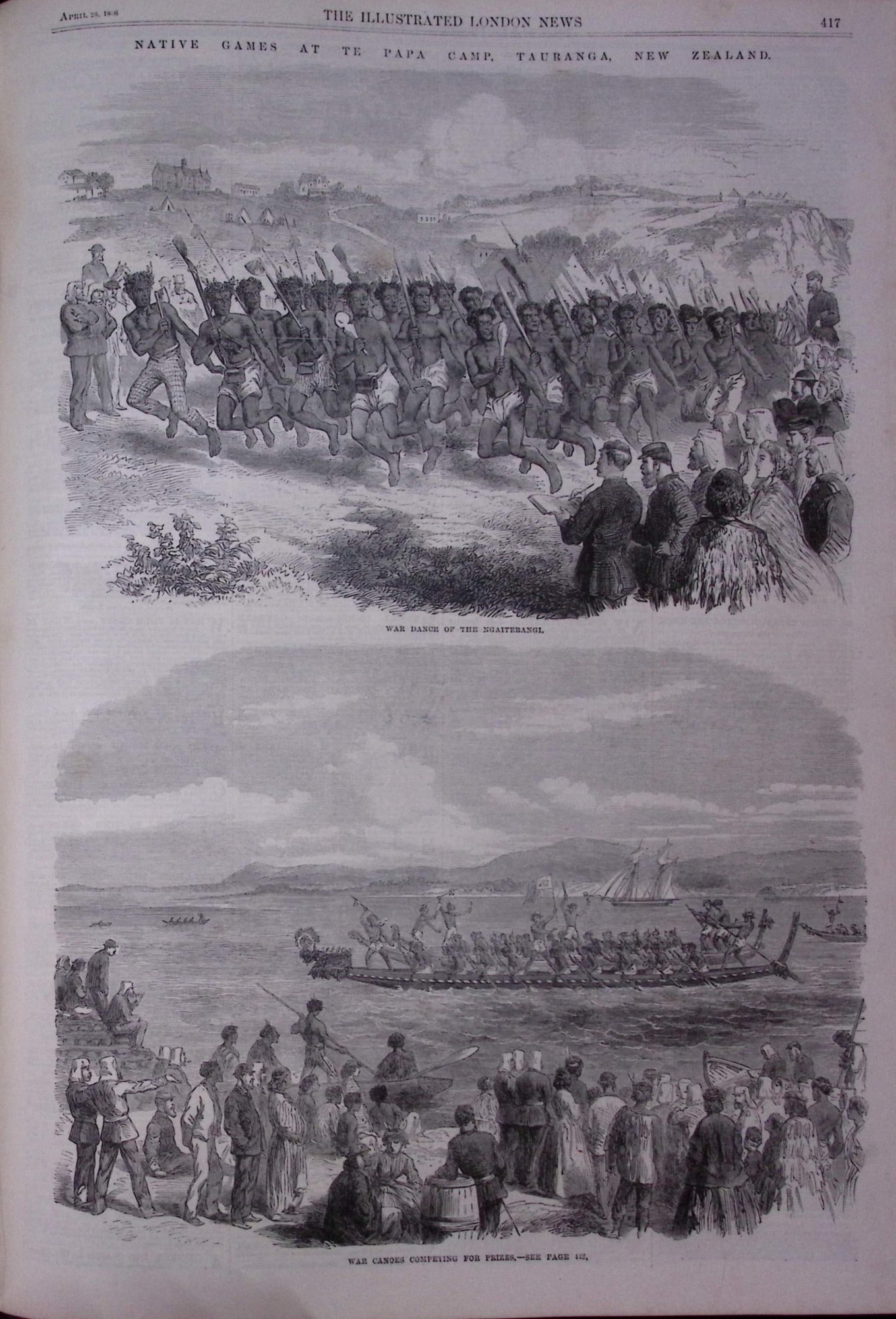 The Illustrated London News Antique Bound Edition Jan-June 1866 Over 600 Pages. - 12